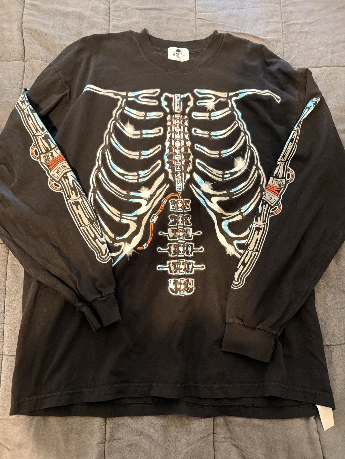 Warren Lotas Warren Lotas Skeleton Long sleeve Size US XL / EU 56 / 4 - 1 Thumbnail