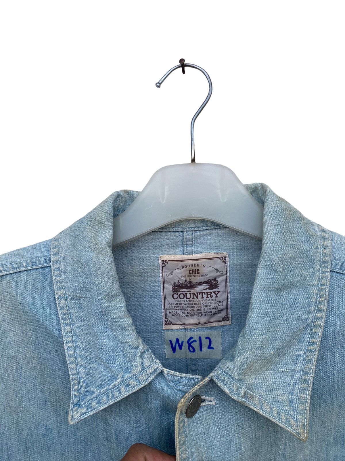 Japanese Brand Vintage Chic County Sun Faded Chore Jacket Size US L / EU 52-54 / 3 - 7 Thumbnail
