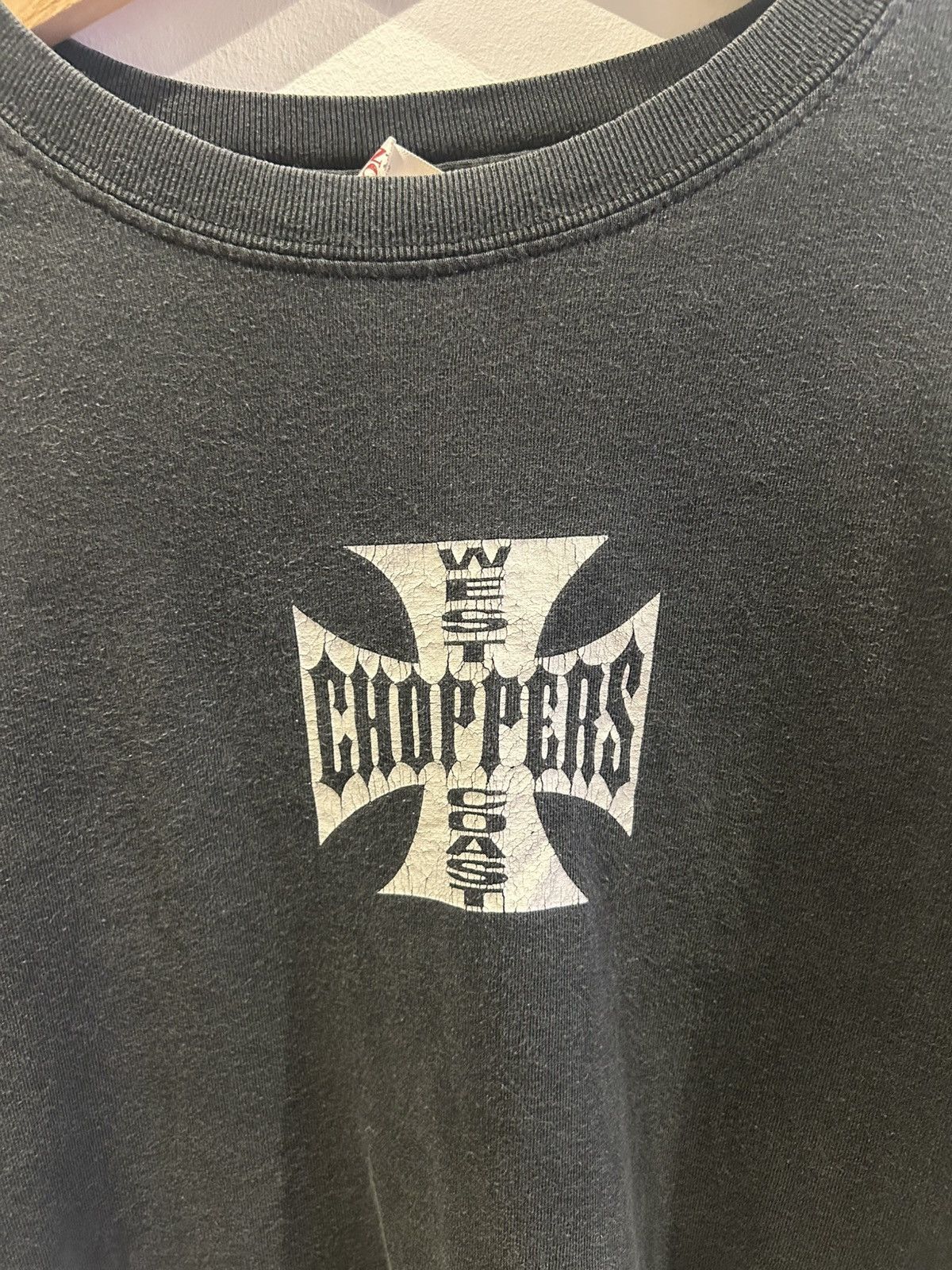 Vintage Faded Black West Coast Choppers Tee Size US XL / EU 56 / 4 - 2 Thumbnail