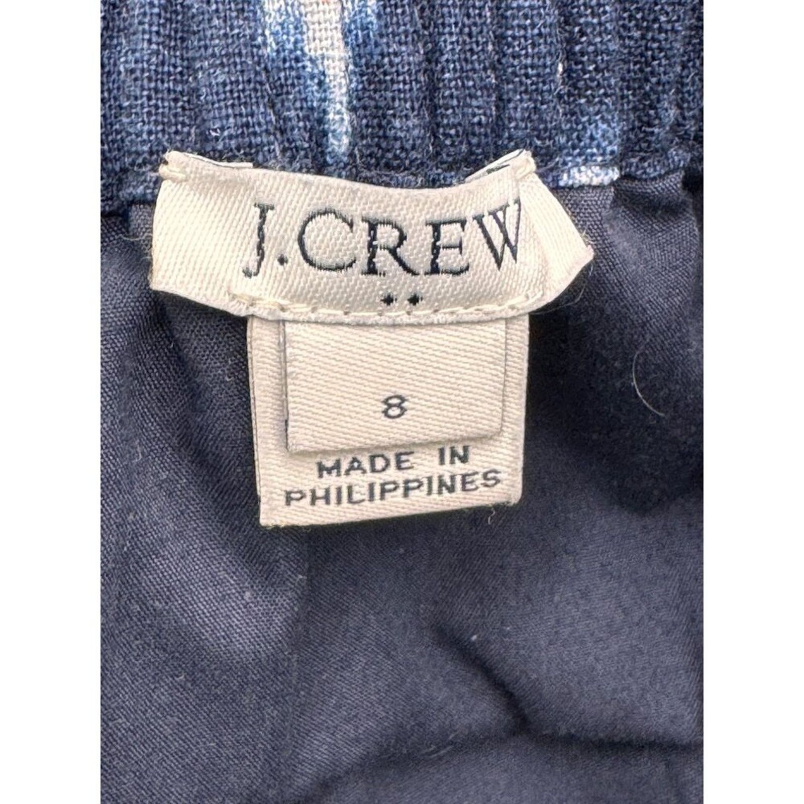 J.Crew J.Crew Skirt Womens 8 Lined Elastic Waist Scalloped Navy Size 30" / US 8 / IT 44 - 6 Thumbnail