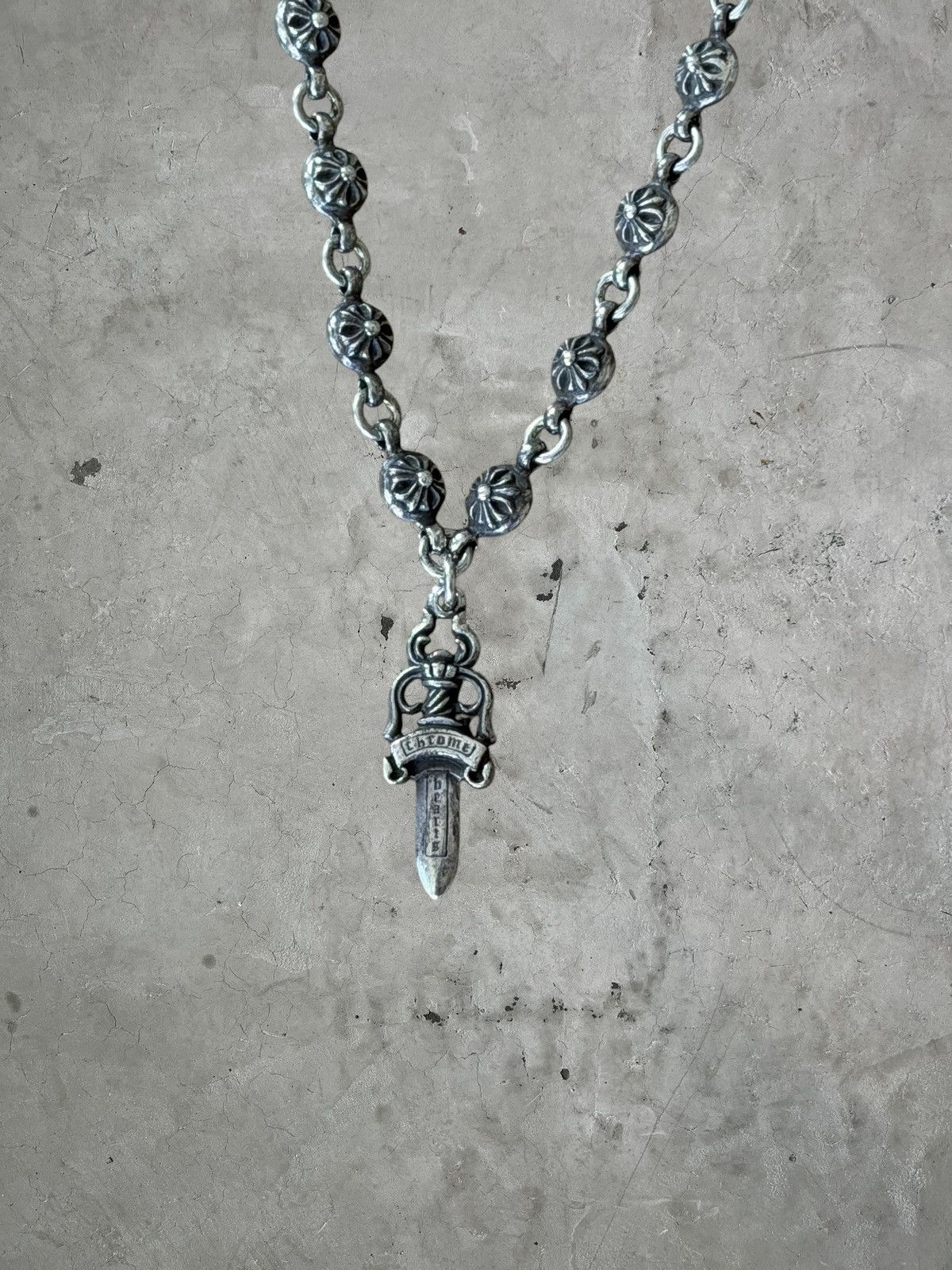 Chrome Hearts Chrome Hearts Cross Ball Dagger Necklace Size ONE SIZE - 4 Thumbnail