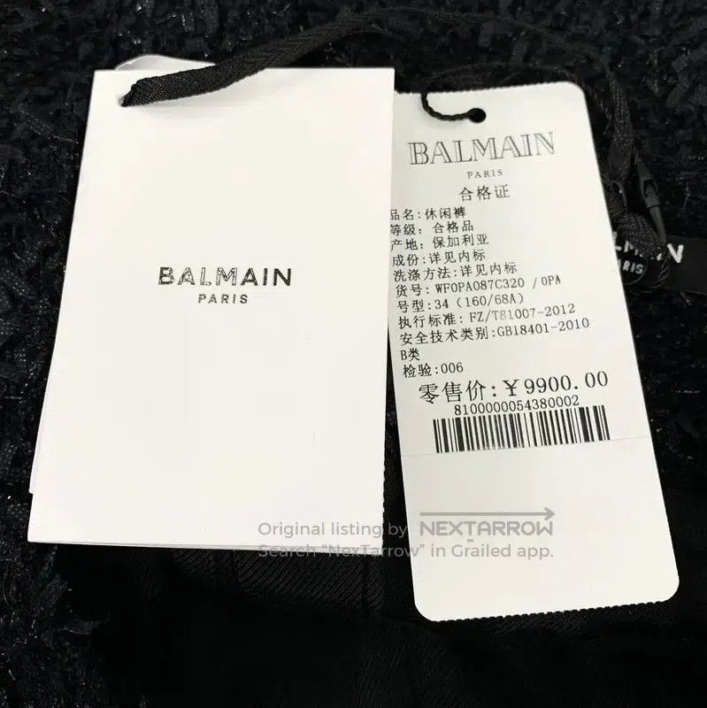 Balmain Balmain Black Cotton Women's Shorts . Size 22" - 7 Thumbnail