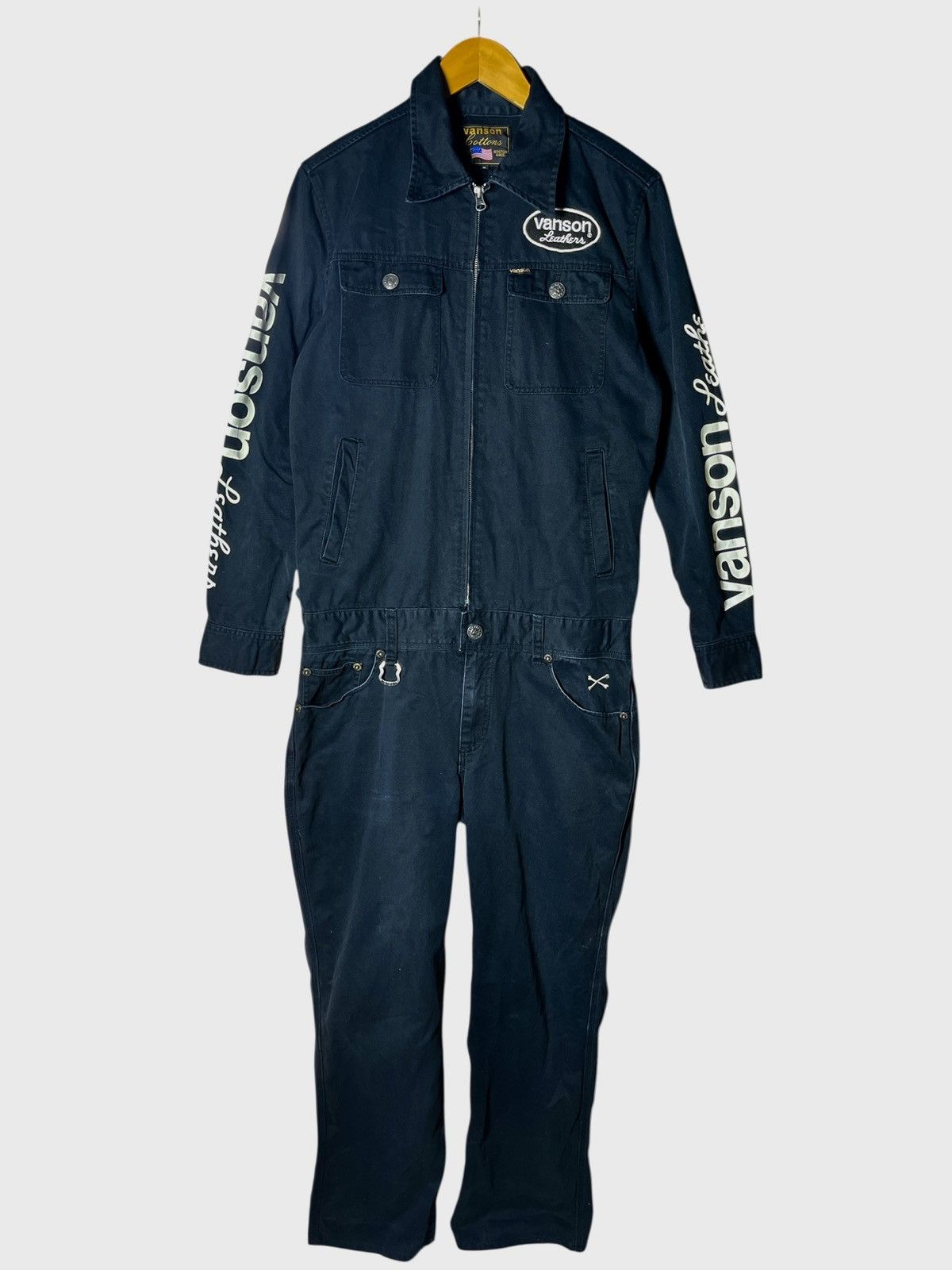 Vanson Leathers Vanson Leathers Crossbone Skull Coverall Size US M / EU 48-50 / 2 - 2 Thumbnail