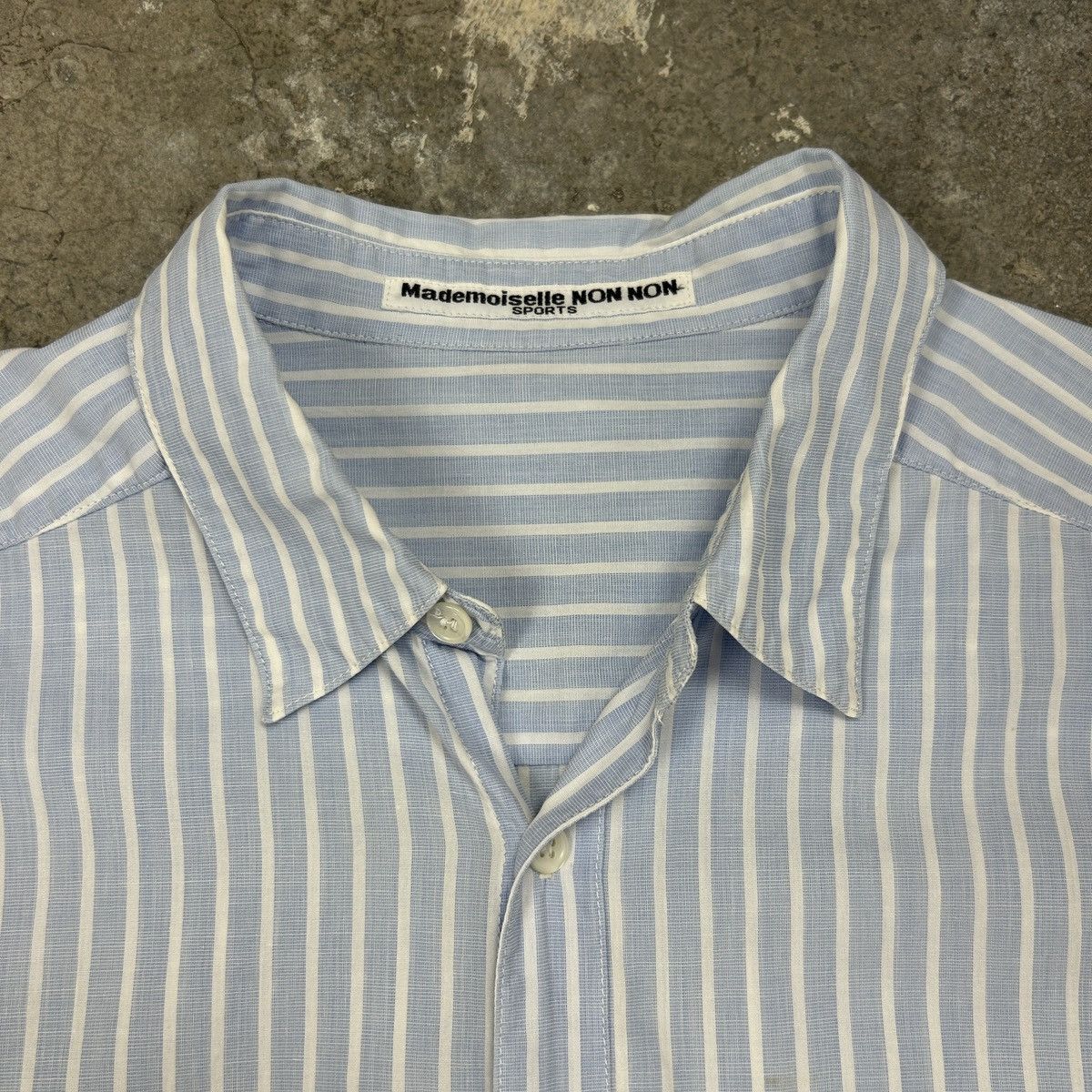 Japanese Brand × Mademoiselle Non Non Mademoiselle Non Non - Blue Shirt Size US L / EU 52-54 / 3 - 4 Thumbnail
