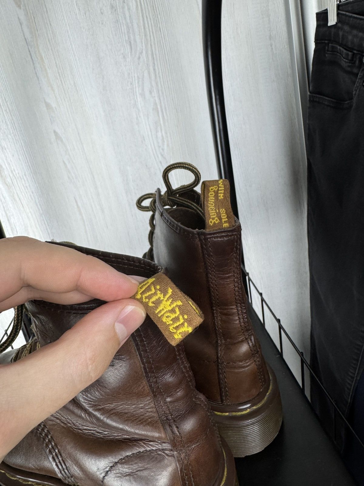Dr. Martens Vintage Dr.Martens Air Cushion made in England Leather Boots Size US 6.5 / IT 36.5 - 13 Thumbnail