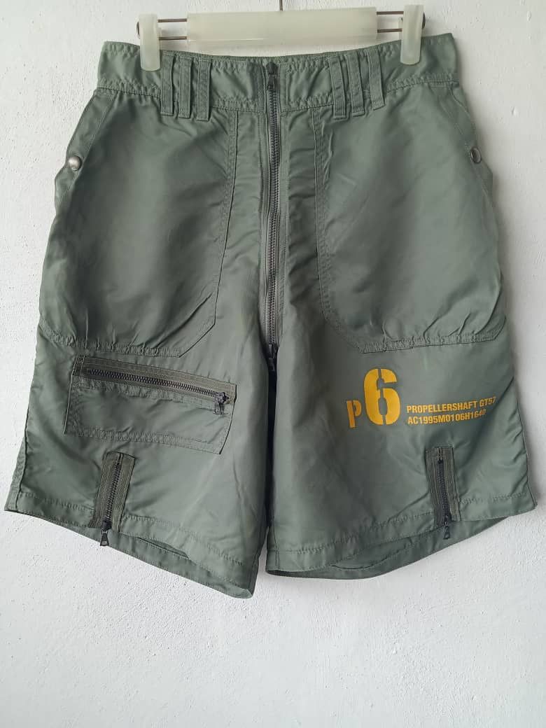 Vintage Vintage Propellershaft Multizipper Nylon Baggy Jorts Size US 29 - 1 Thumbnail