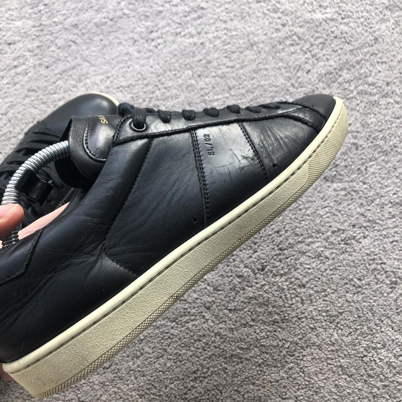 Saint Laurent Paris Saint Laurent SL/02 Leather Sneakers Size US 9 / EU 42 - 2 Thumbnail