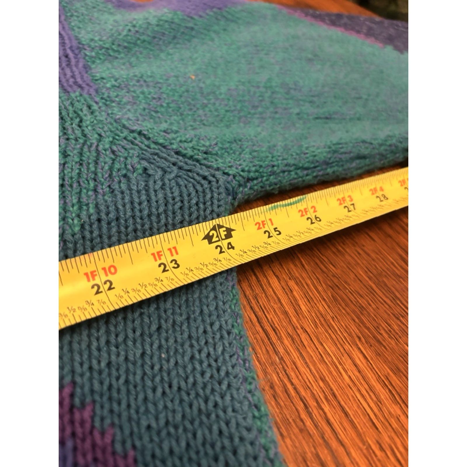 Alexander Julian VTG 90s Colours Striped Argyle Pullover XL Sweater Knit Crew Neck Men Size US XL / EU 56 / 4 - 3 Thumbnail