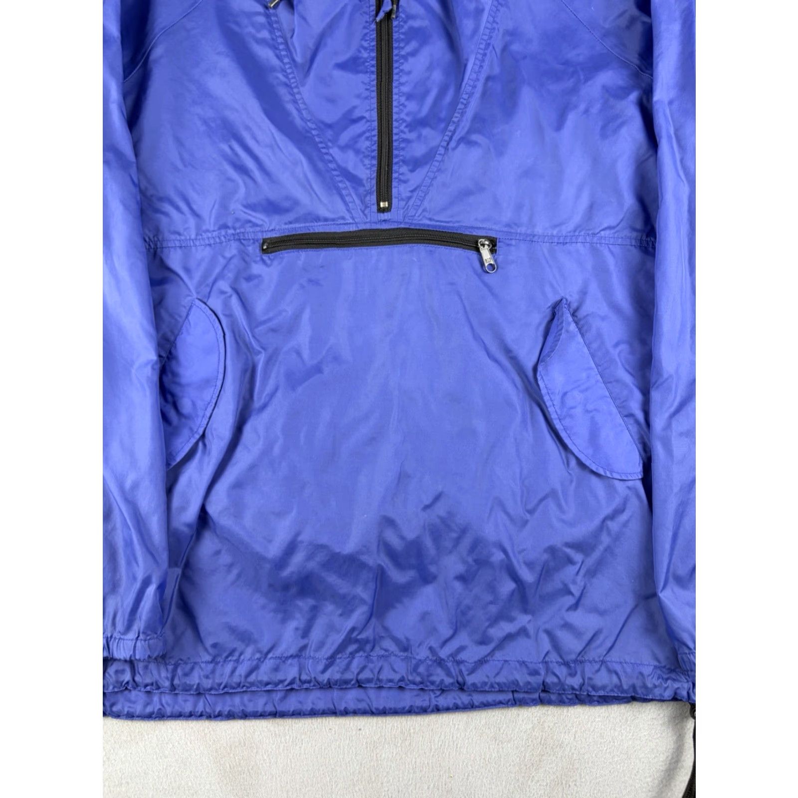 Gap VINTAGE GAP Windbreaker Jacket Men L Blue Nylon Hooded Zipper 90s Outdoor Lightweight Anorak 100% Nylon Size US L / EU 52-54 / 3 - 3 Thumbnail