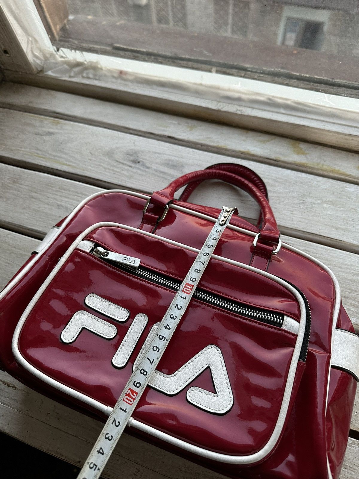 Fila 🚨Y2K AVANT-GARDE FILA 🚨mesh RED Japan style hand bag 90s Size ONE SIZE - 16 Thumbnail