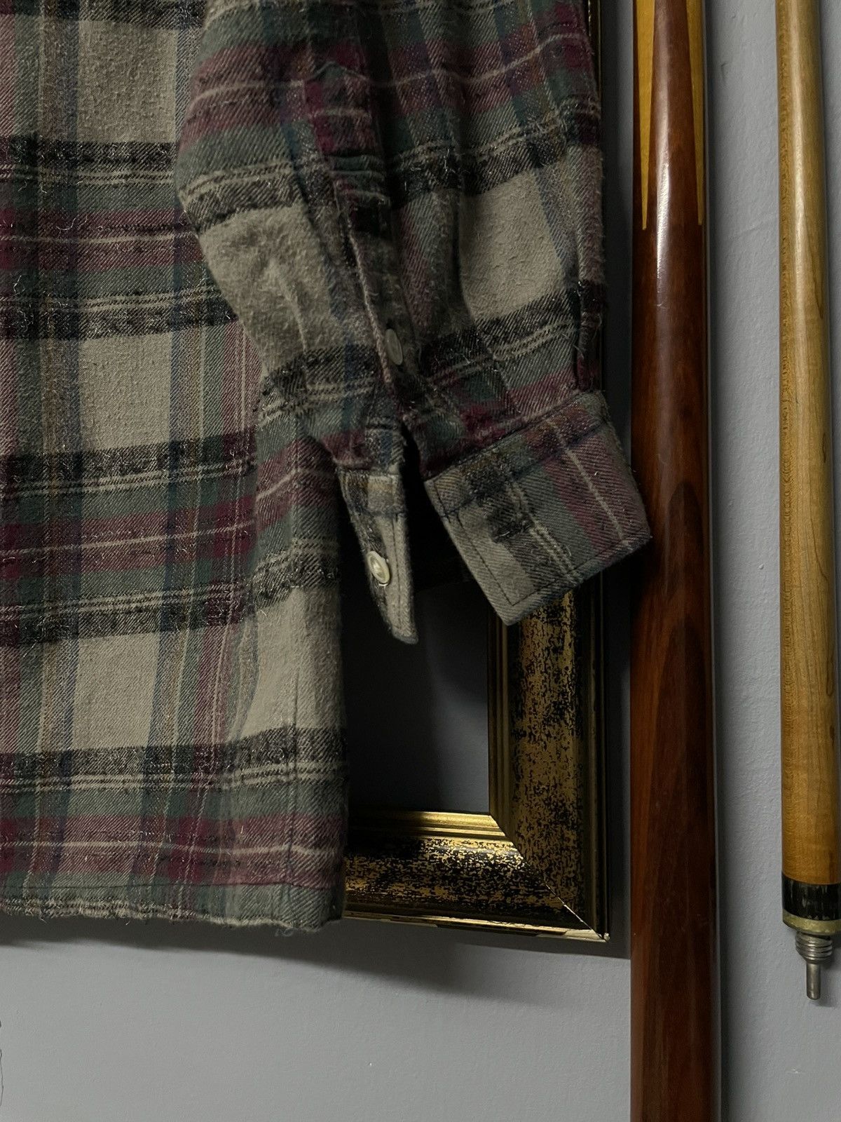 Yves Saint Laurent Vintage Yvessaintlaurent Chemises Vertical Stripe Flannel Size US M / EU 48-50 / 2 - 14 Thumbnail
