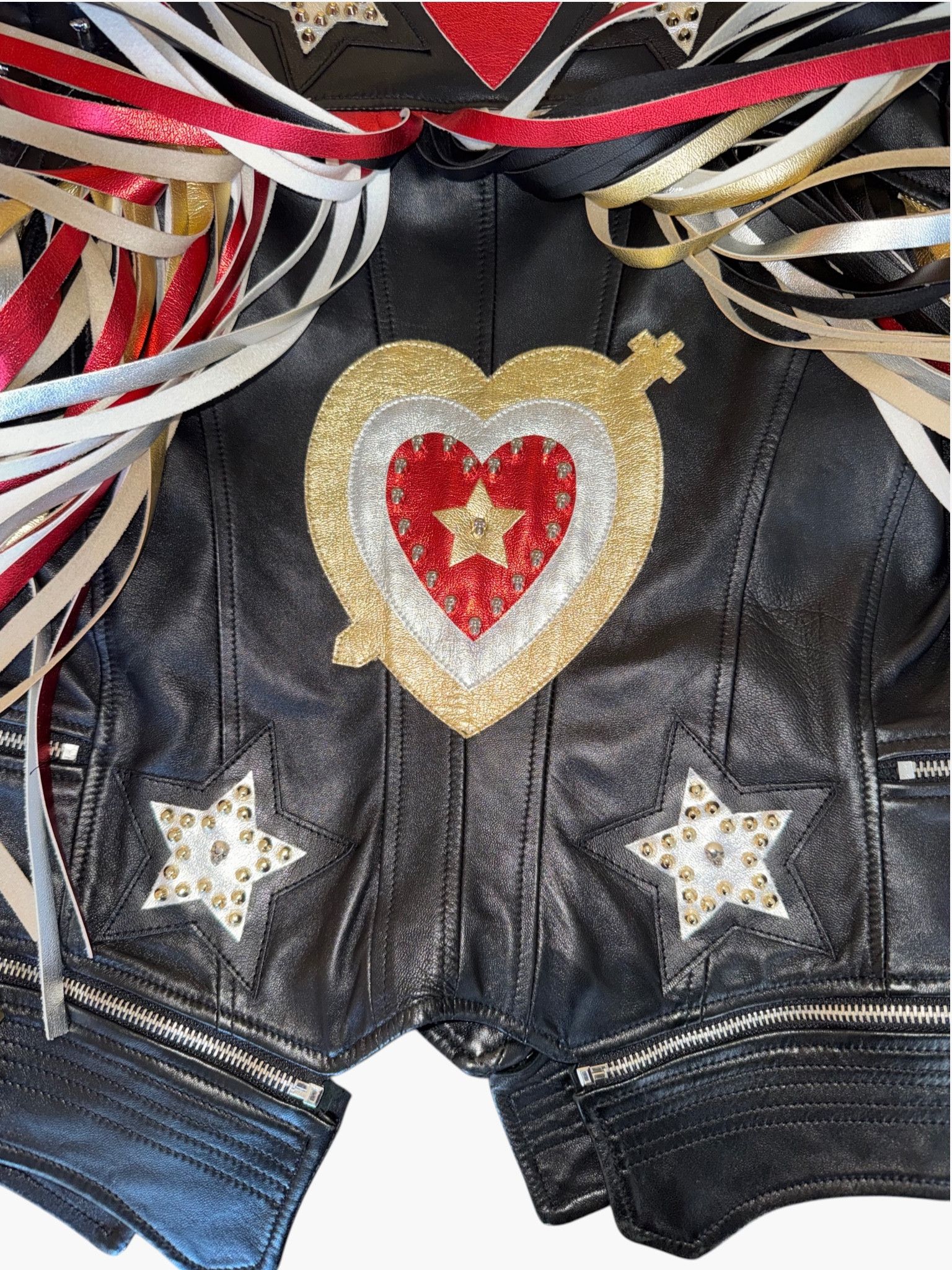 Other 🎸 Rockstar Italy - One-of-a-kind Custom Leather Jacket Size S / US 4 / IT 40 - 5 Thumbnail