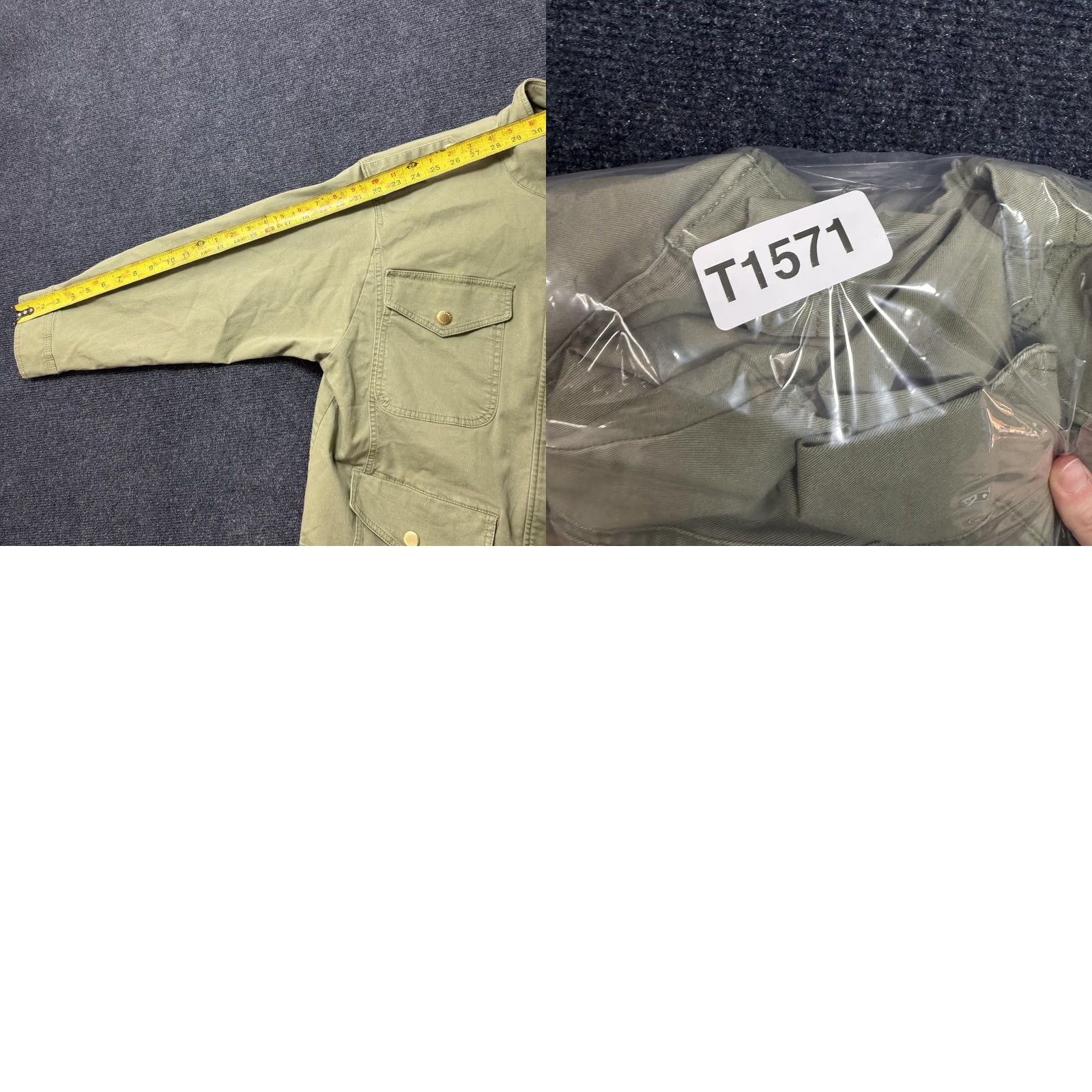 Talbots Talbots Jacket Womens XL Green Military Twill Snap Front Short Utility Pockets Size 40" / US 18 - 8 Thumbnail
