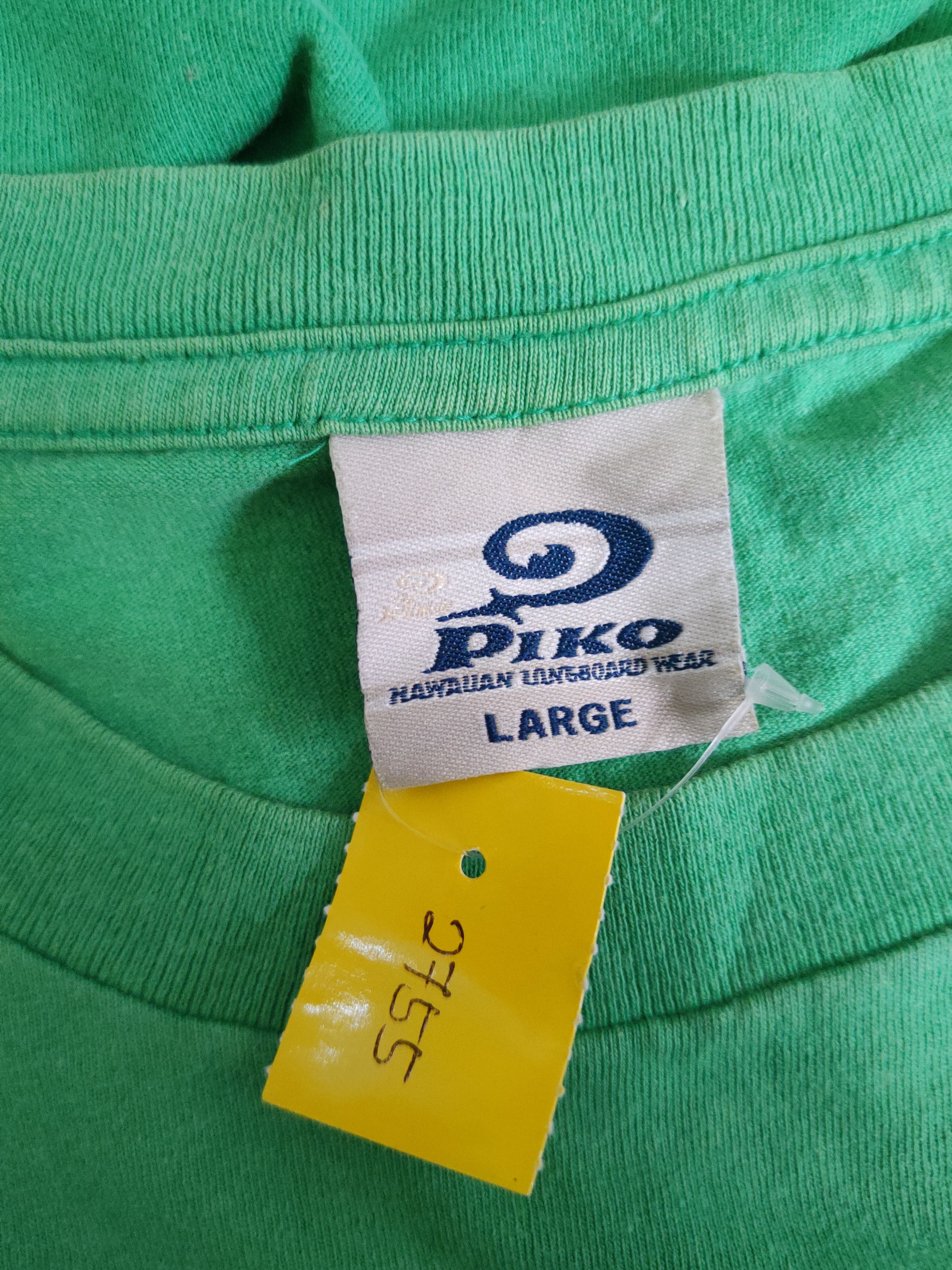 Japanese Brand DL Piko Surf Green Short Sleeve T-shirt #2755 Size US L / EU 52-54 / 3 - 13 Thumbnail