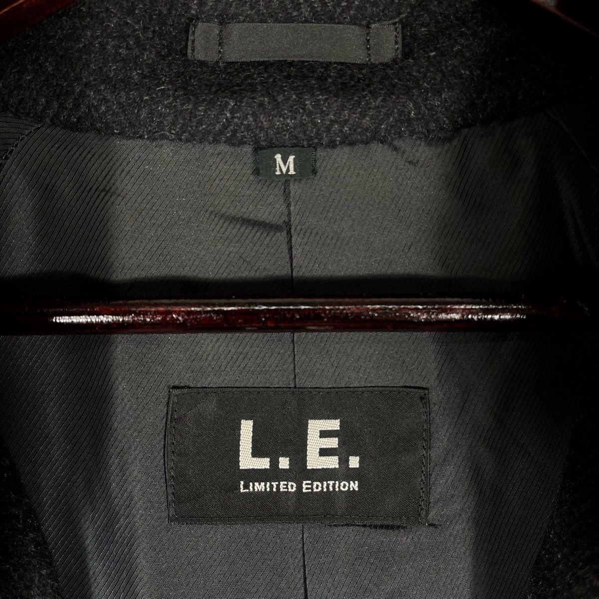 Japanese Brand Vintage L.E. Limited Edition 100% Cashmere Overcoat Black Size US L / EU 52-54 / 3 - 12 Thumbnail