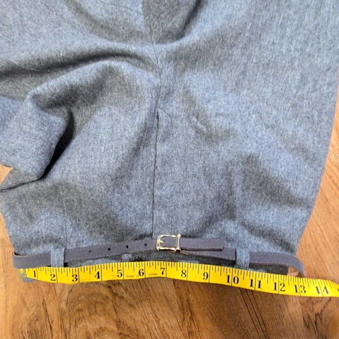 Vintage Vintage Wool Trousers Gray Womens 2 Juniors 7/8 Pants Size 26" / US 2 / IT 38 - 10 Thumbnail