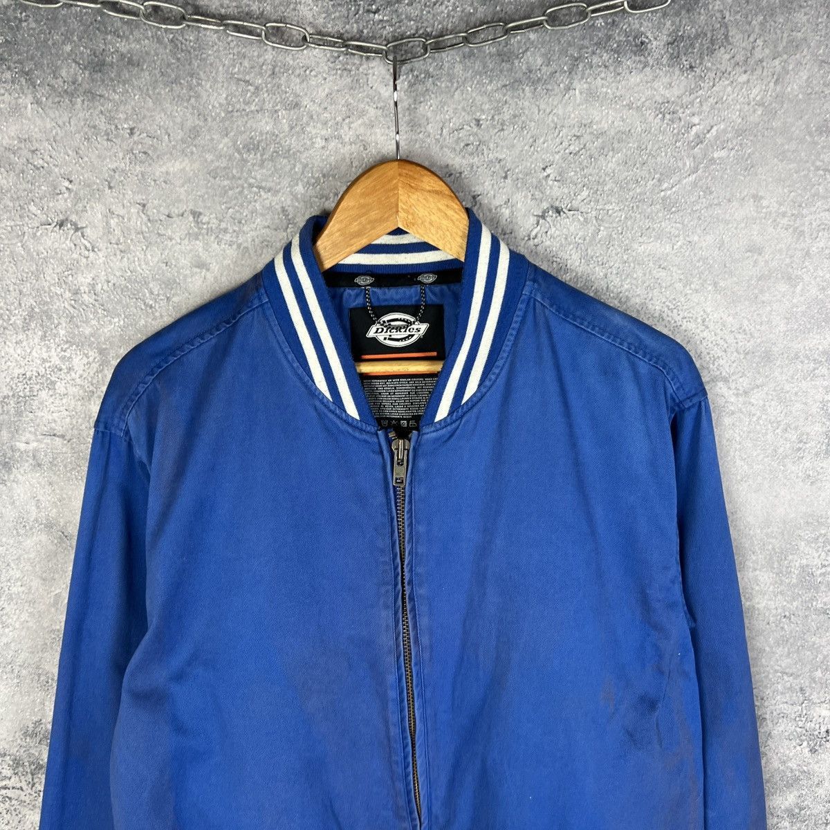 Dickies Dickies Bomber Jacket Men's Size XL Blue Long Sleeve Size US XL / EU 56 / 4 - 2 Thumbnail