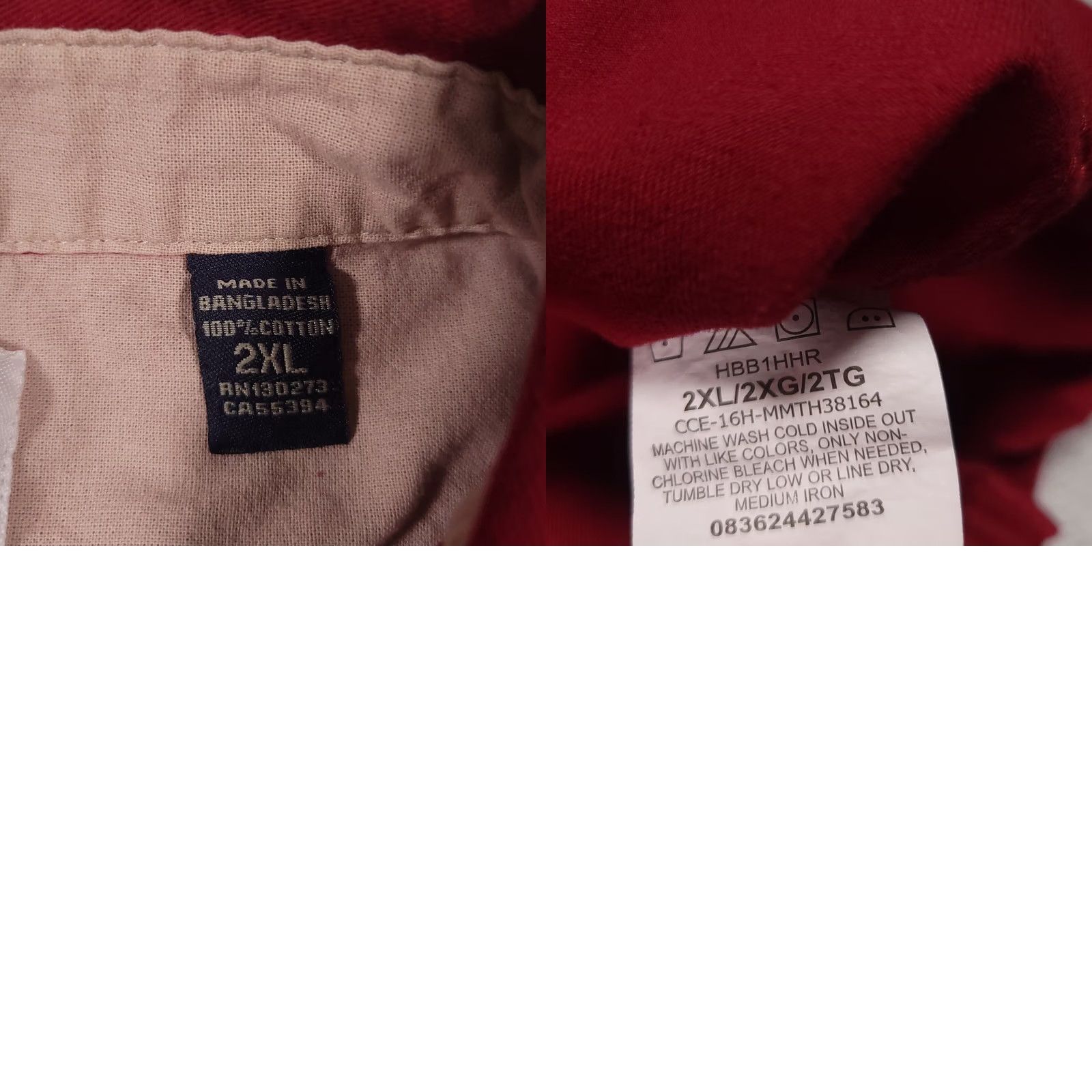 Wrangler Wrangler Shirt Mens 2XL Maroon Button Up Western Cowboy Rodeo Workwear Heavy Size US XXL / EU 58 / 5 - 9 Thumbnail