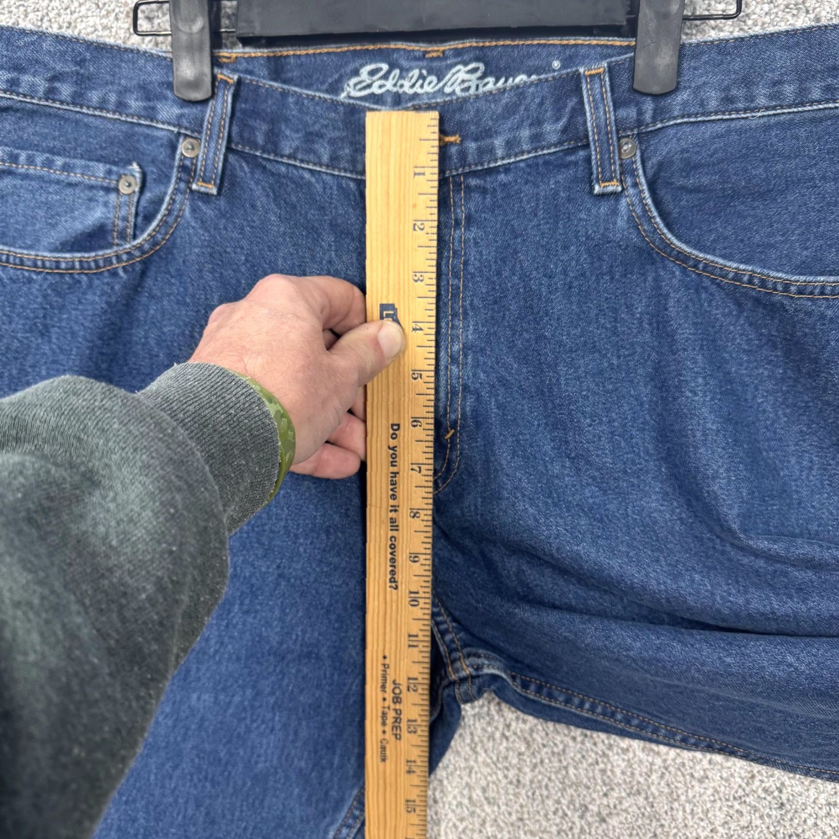 Eddie Bauer Eddie Bauer Jeans Mens 37x28.5 Relaxed Fit Straight Blue Denim Classic Casual Jeans Size US 36 / EU 52 - 6 Thumbnail