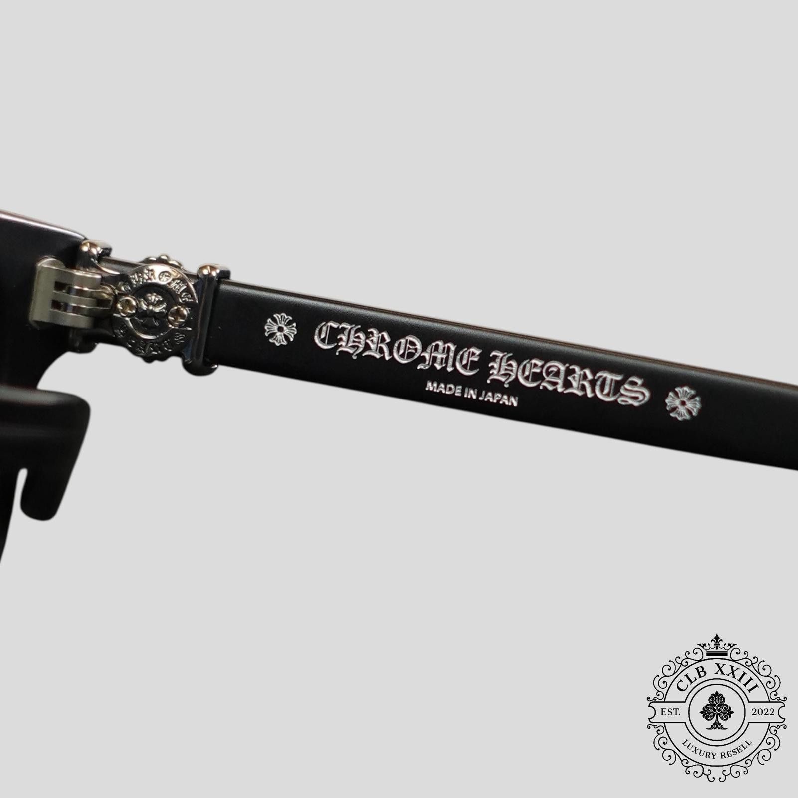 Chrome Hearts Chrome Hearts Grim Glasses in Matte Black Size ONE SIZE - 3 Thumbnail