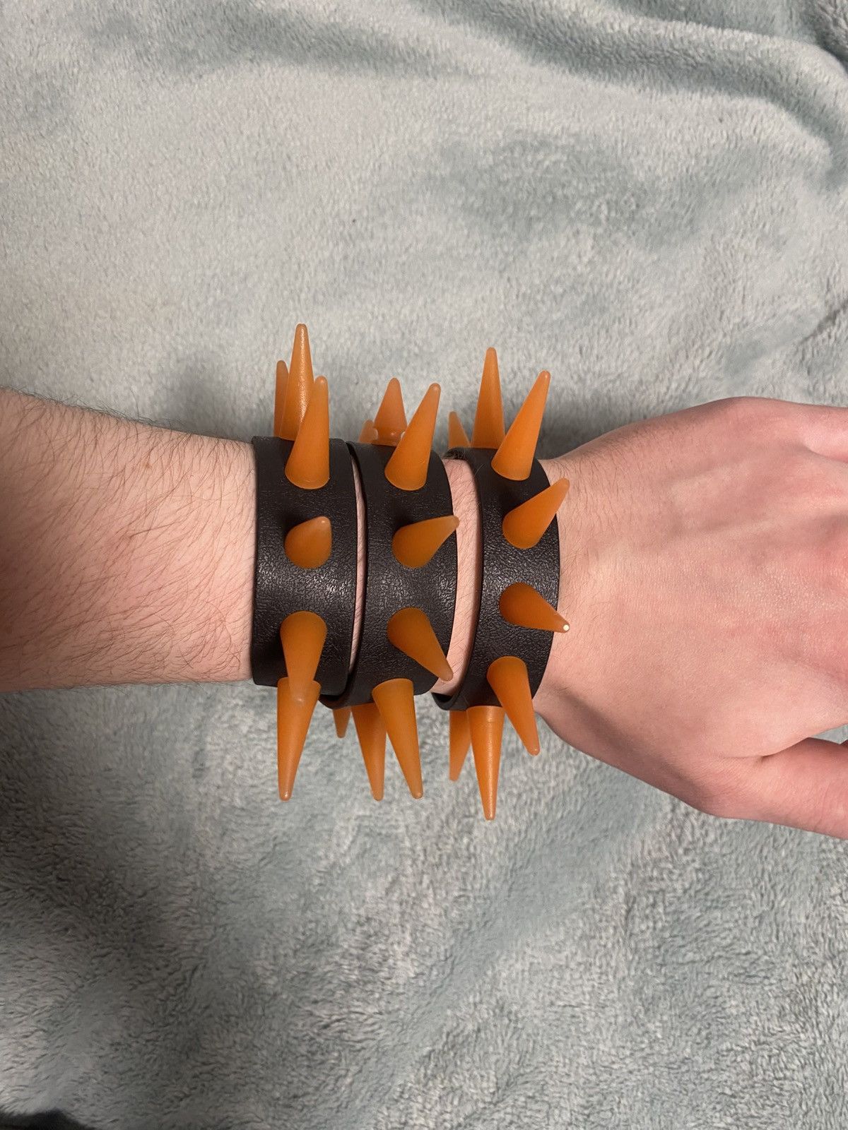 Vintage Couch uk UV Large Spike Bracelet & Double Wrap Bracelet Size ONE SIZE - 3 Thumbnail