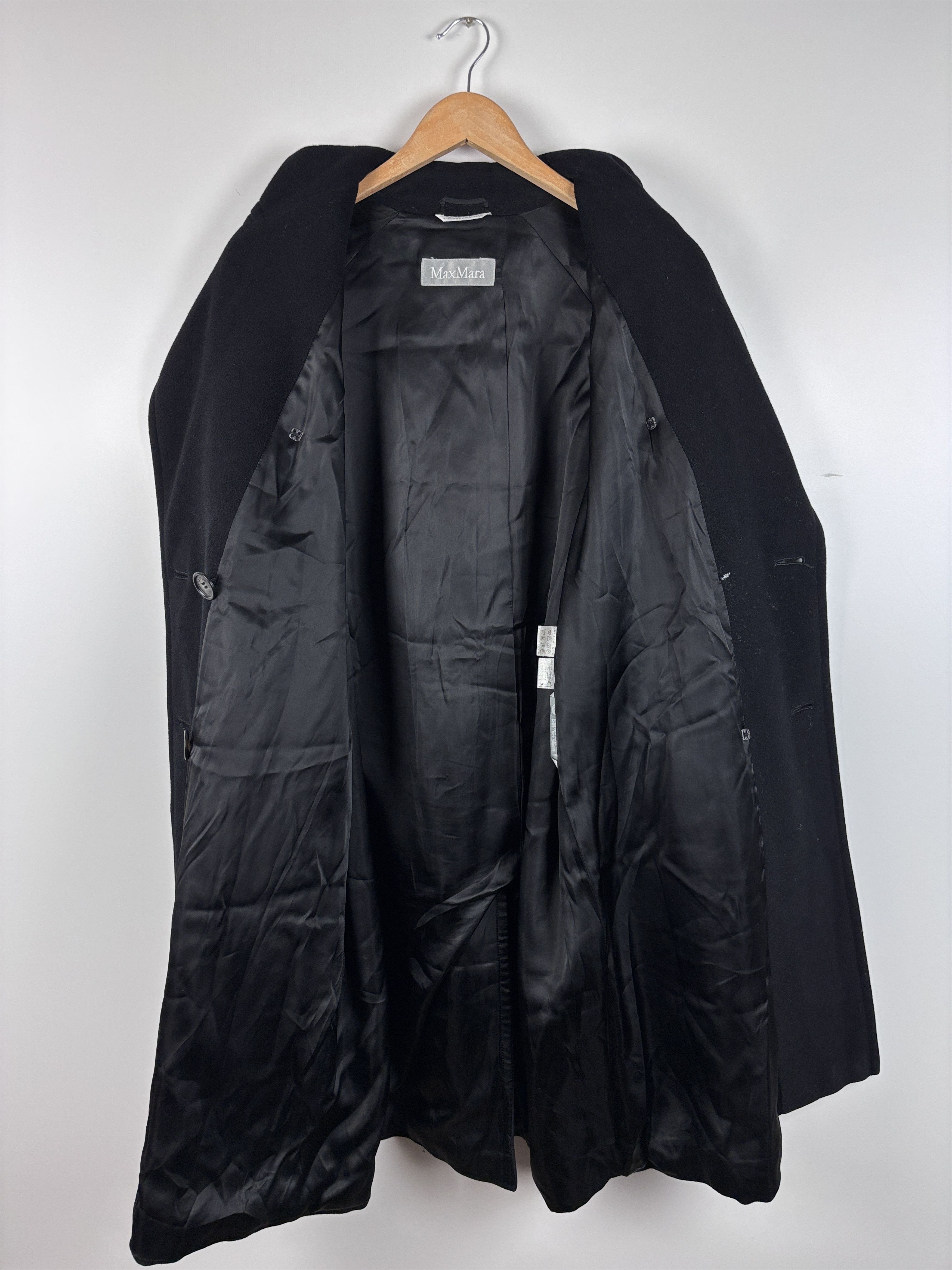 Max Mara × Vintage Max Mara Double-Breasted Belted Wool Coat Size US 6 / UK 8 Size M / US 6-8 / IT 42-44 - 8 Thumbnail