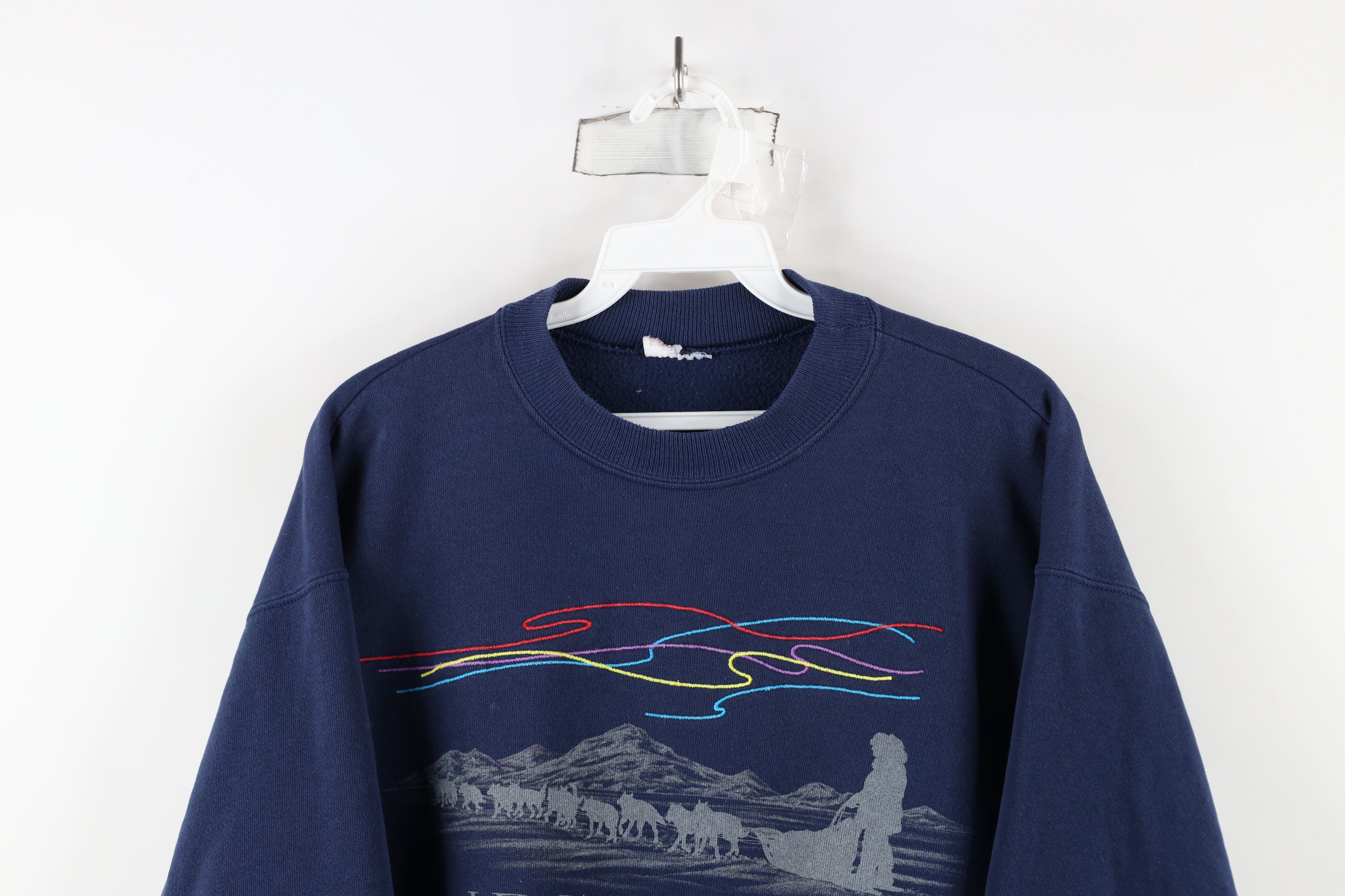 Vintage Vintage 90s Streetwear Iditarod Dog Race Sweatshirt USA Size US L / EU 52-54 / 3 - 2 Thumbnail