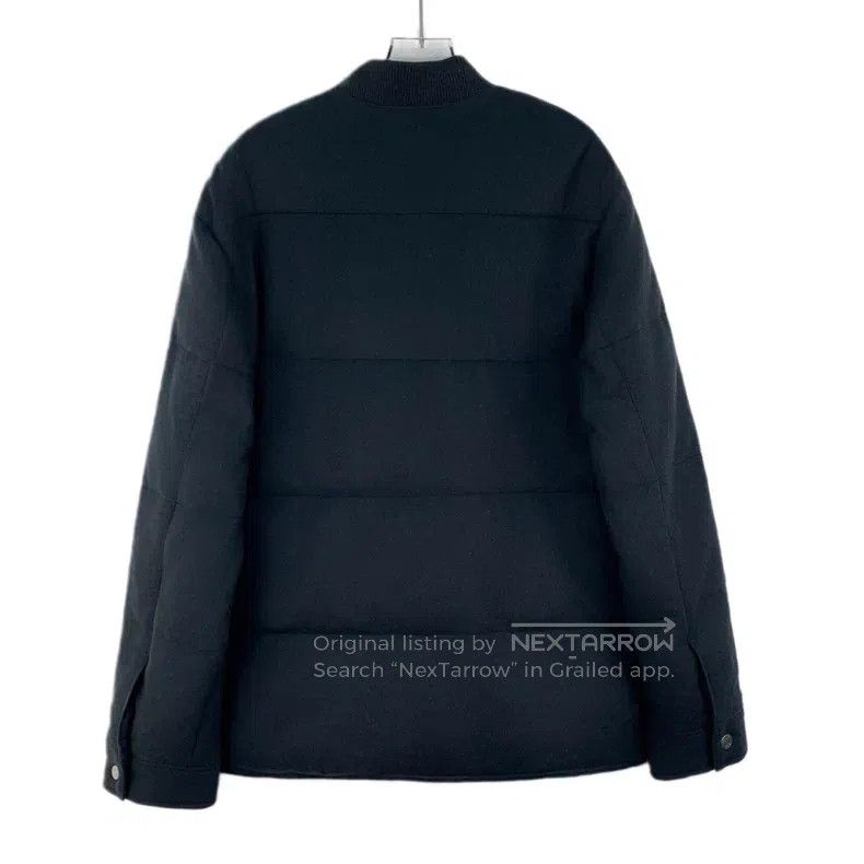 Hermes Hermes Grey-Green Lapel Single-Breasted Long-Sleeve Down J Size US M / EU 48-50 / 2 - 2 Thumbnail