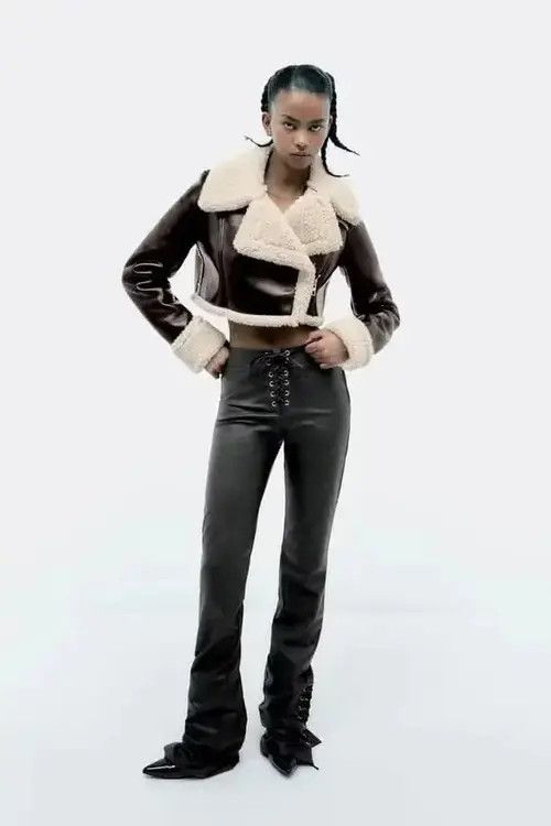 Japanese Brand × Vintage Autumn and Winter New Women's Polo Collar Fur Integrated Size ONE SIZE - 2 Thumbnail