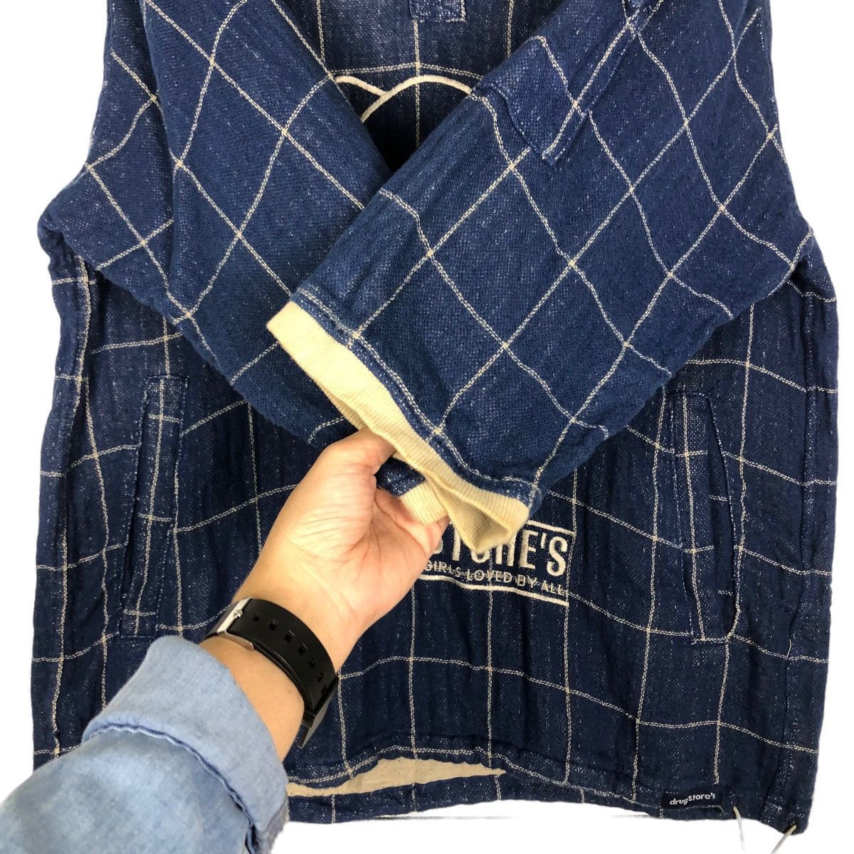 Hysteric Glamour 🔥Oversized Jacket Drug Store’s Big Logo Pig Tartan Design Size US L / EU 52-54 / 3 - 15 Thumbnail