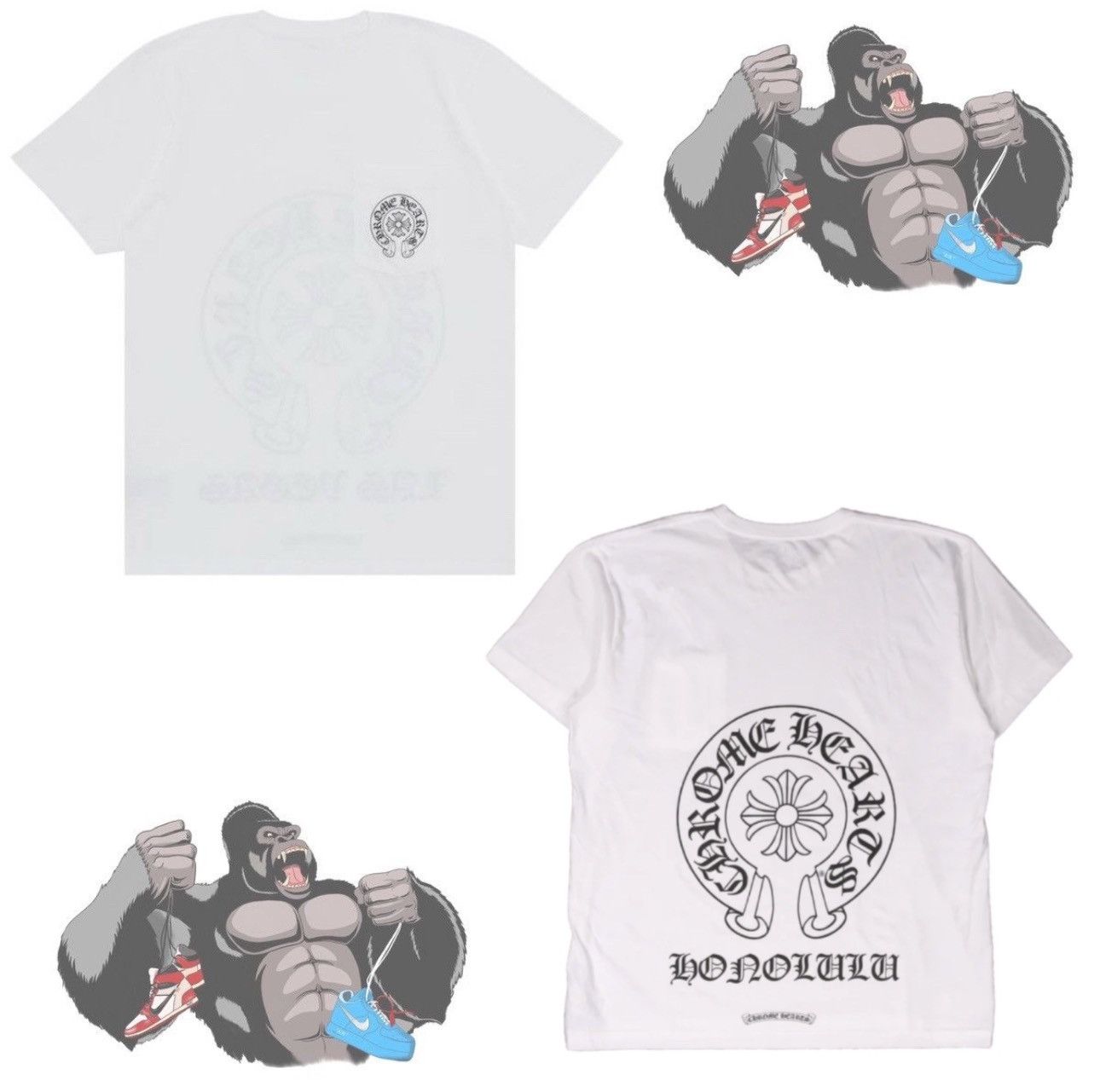 Chrome Hearts Chrome Hearts Honolulu Exclusive Horseshoe T-Shirt 'White' Size US M / EU 48-50 / 2 - 1 Thumbnail