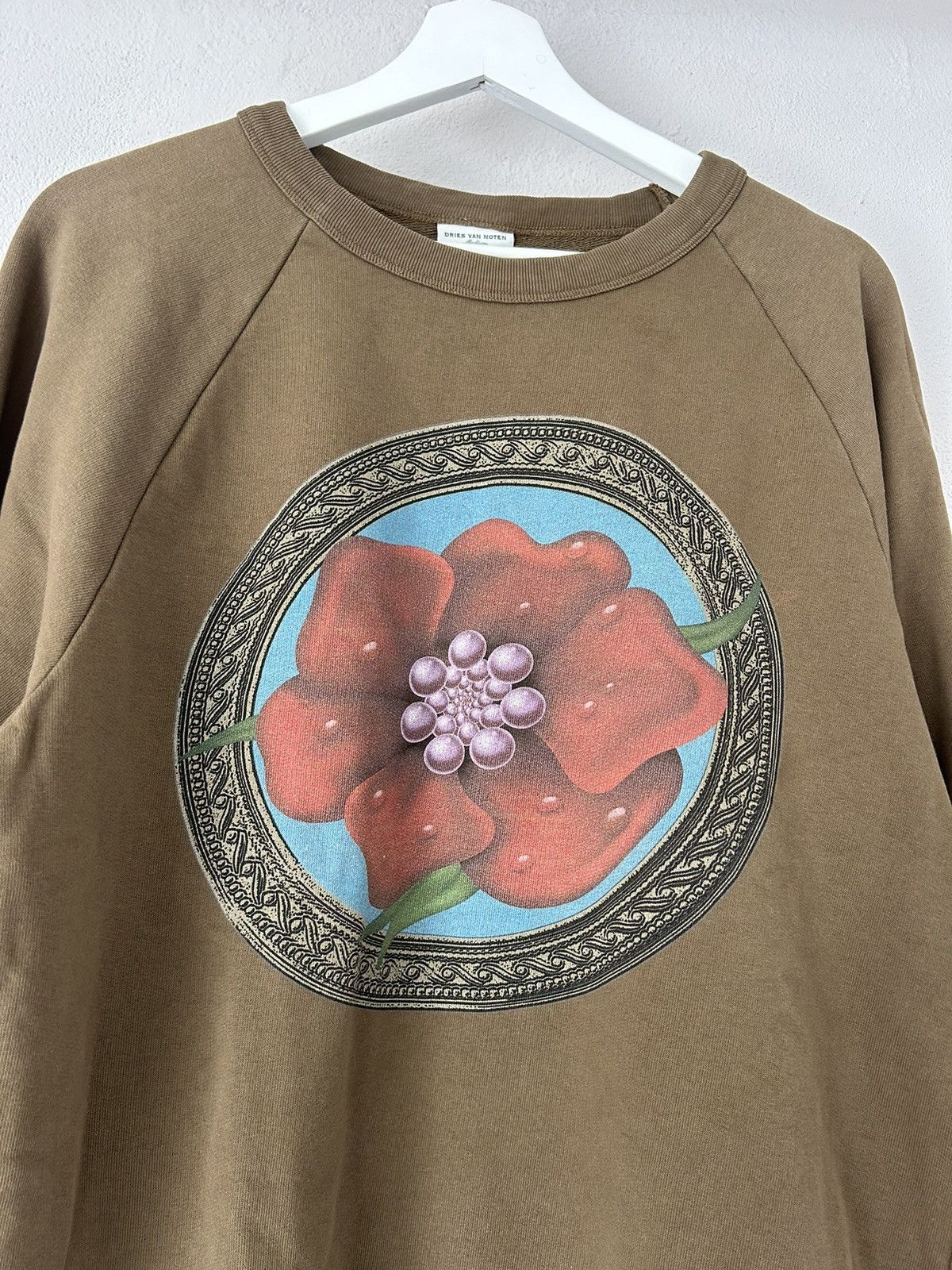 Dries Van Noten AW18 Flower Print Sweatshirt Size US M / EU 48-50 / 2 - 2 Thumbnail