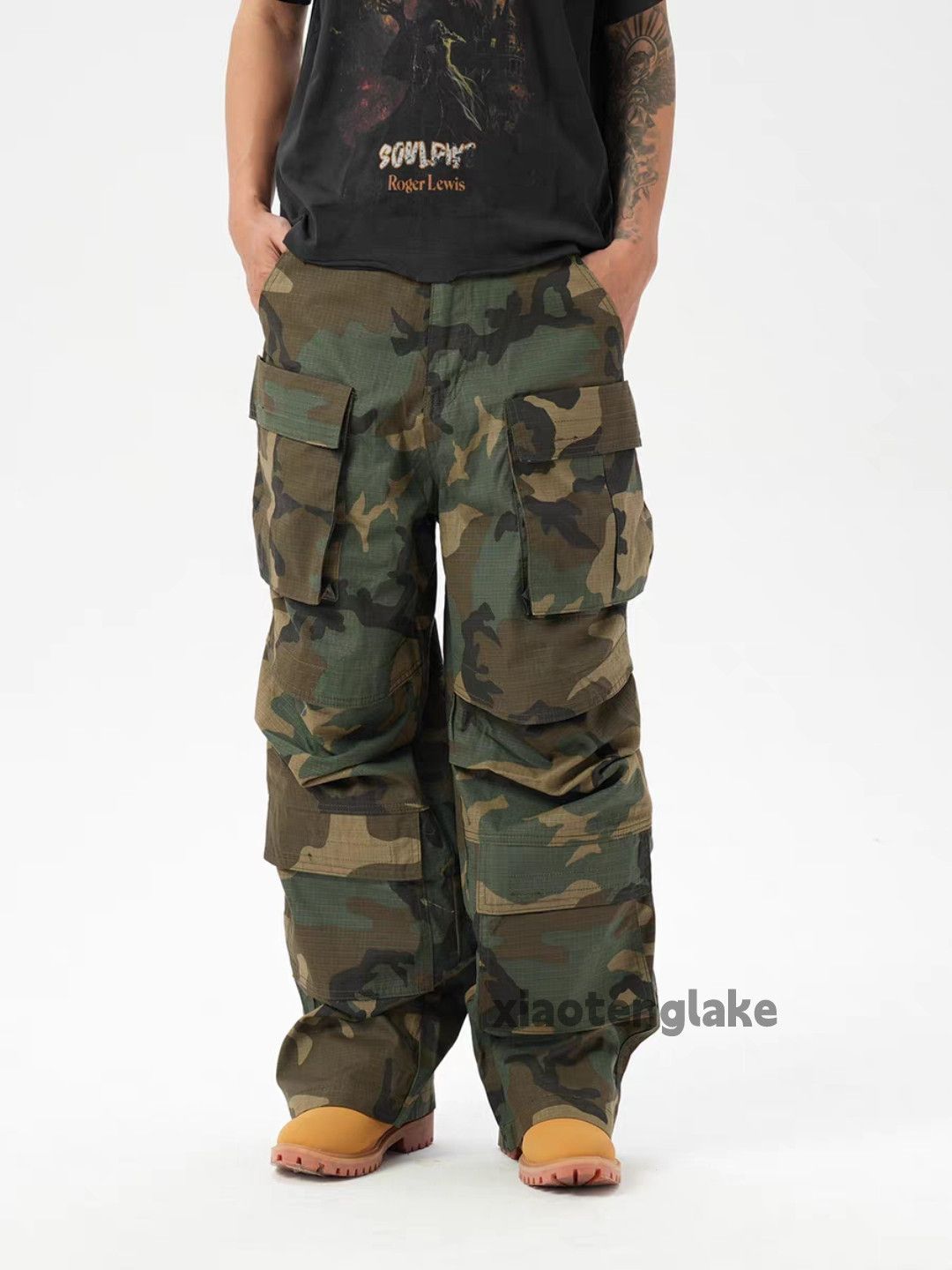 Vintage ltx loose baggy military outdoor tactical cargo pants Size US 32 / EU 48 - 3 Thumbnail