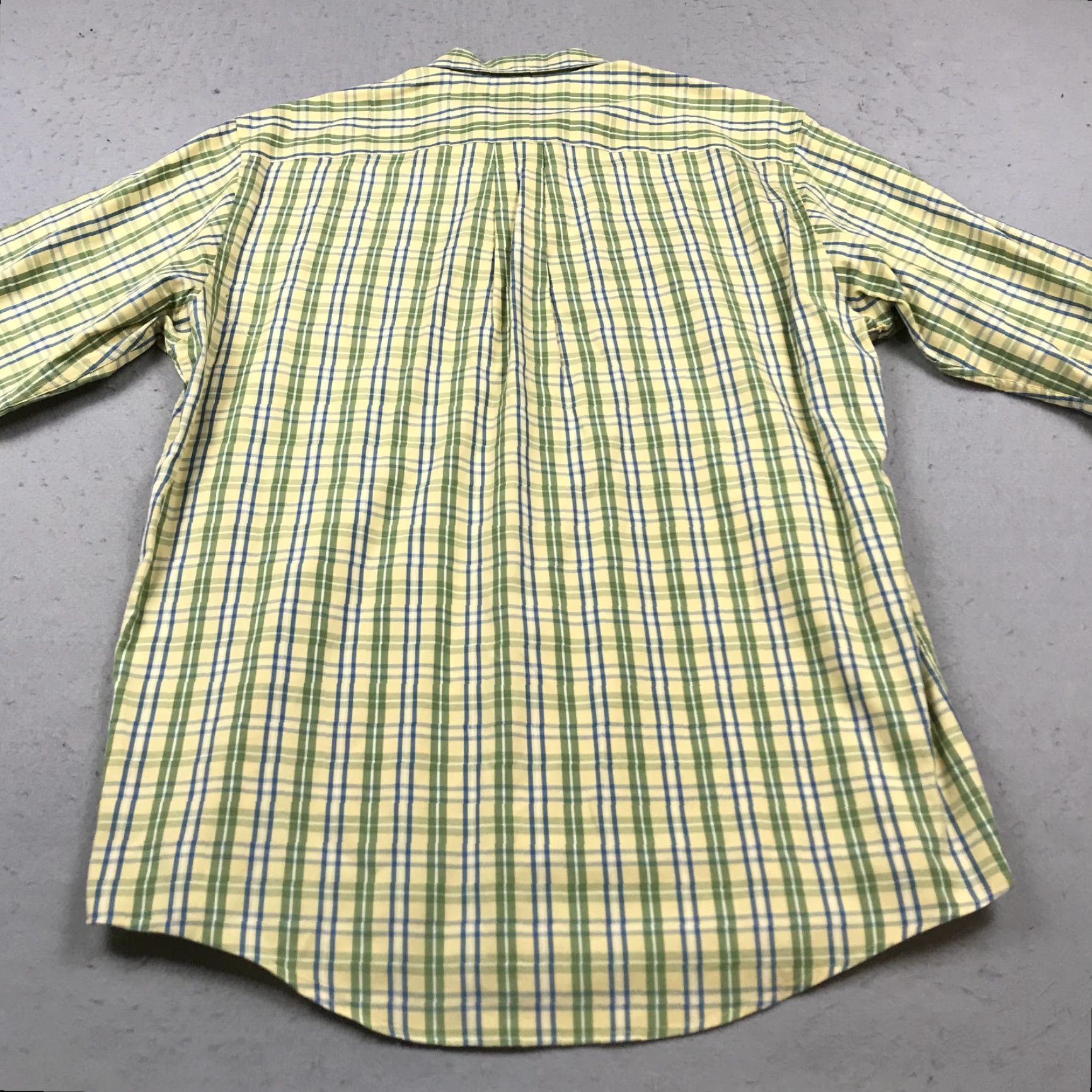 J.Crew VINTAGE J.CREW Shirt Mens M Yellow Plaid 100% Cotton 90s Lights Size US M / EU 48-50 / 2 - 5 Thumbnail