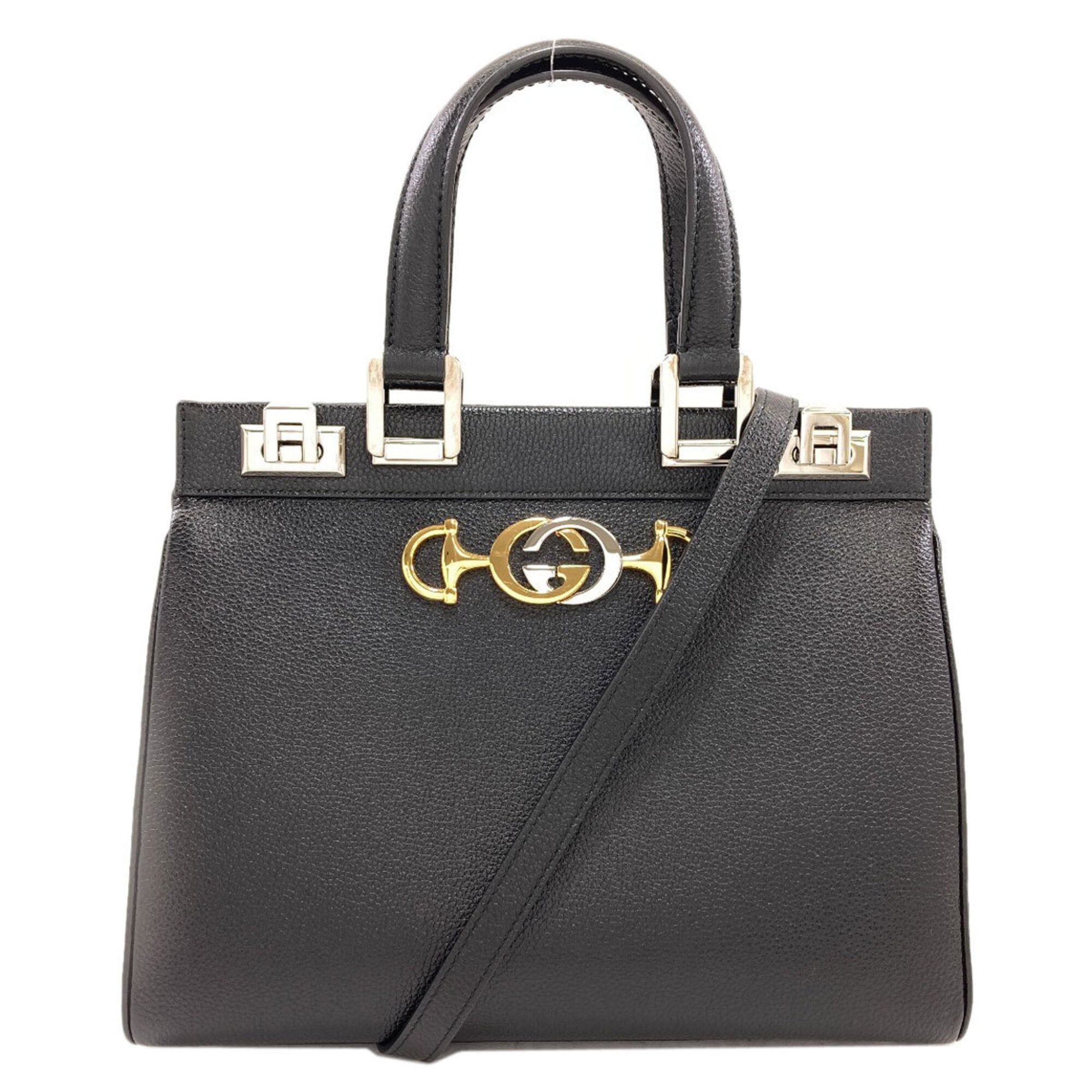 Gucci Gucci 569712 Zumi 2-Way Handbag Calfskin Women's GUCCI Size ONE SIZE - 1 Thumbnail