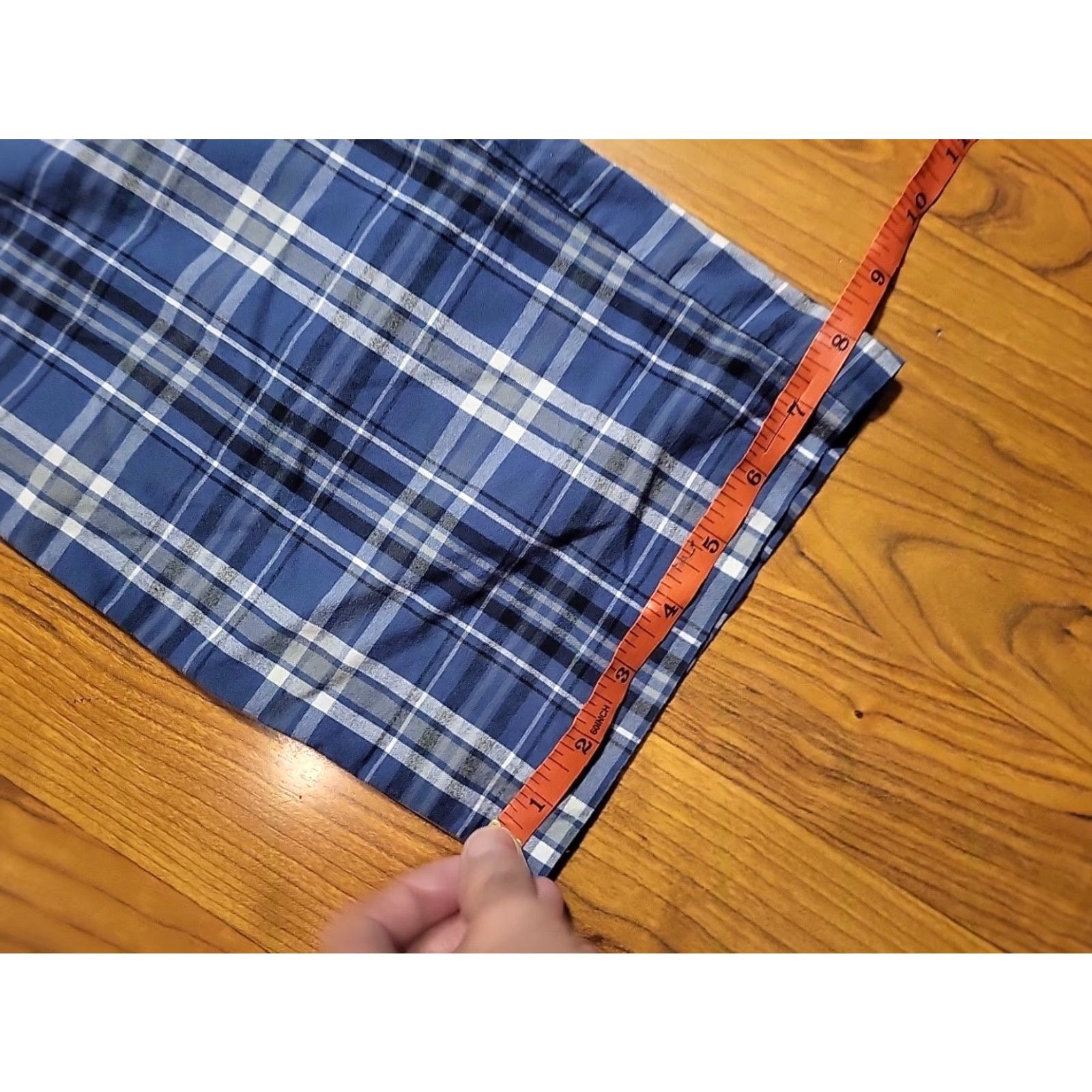 Hanes Hanes Pajama Pants Men Regular S 24-26" Waist Blue Plaid Bottoms Size US 29 - 2 Thumbnail