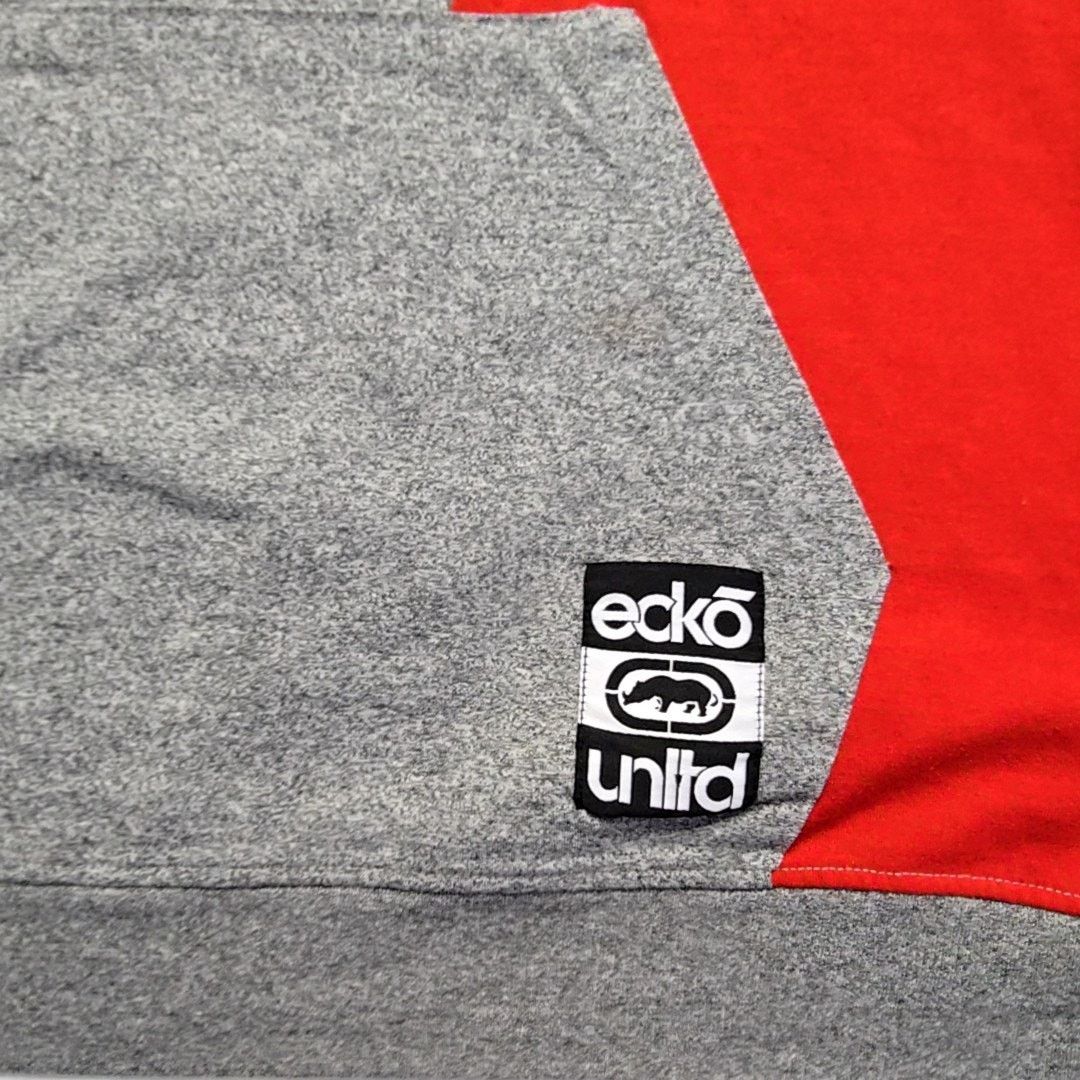 Ecko Unltd. Ecko Unltd Hoodie Graphic Short Sleeve Colorblock Gray 3XL Size US XXL / EU 58 / 5 - 6 Thumbnail