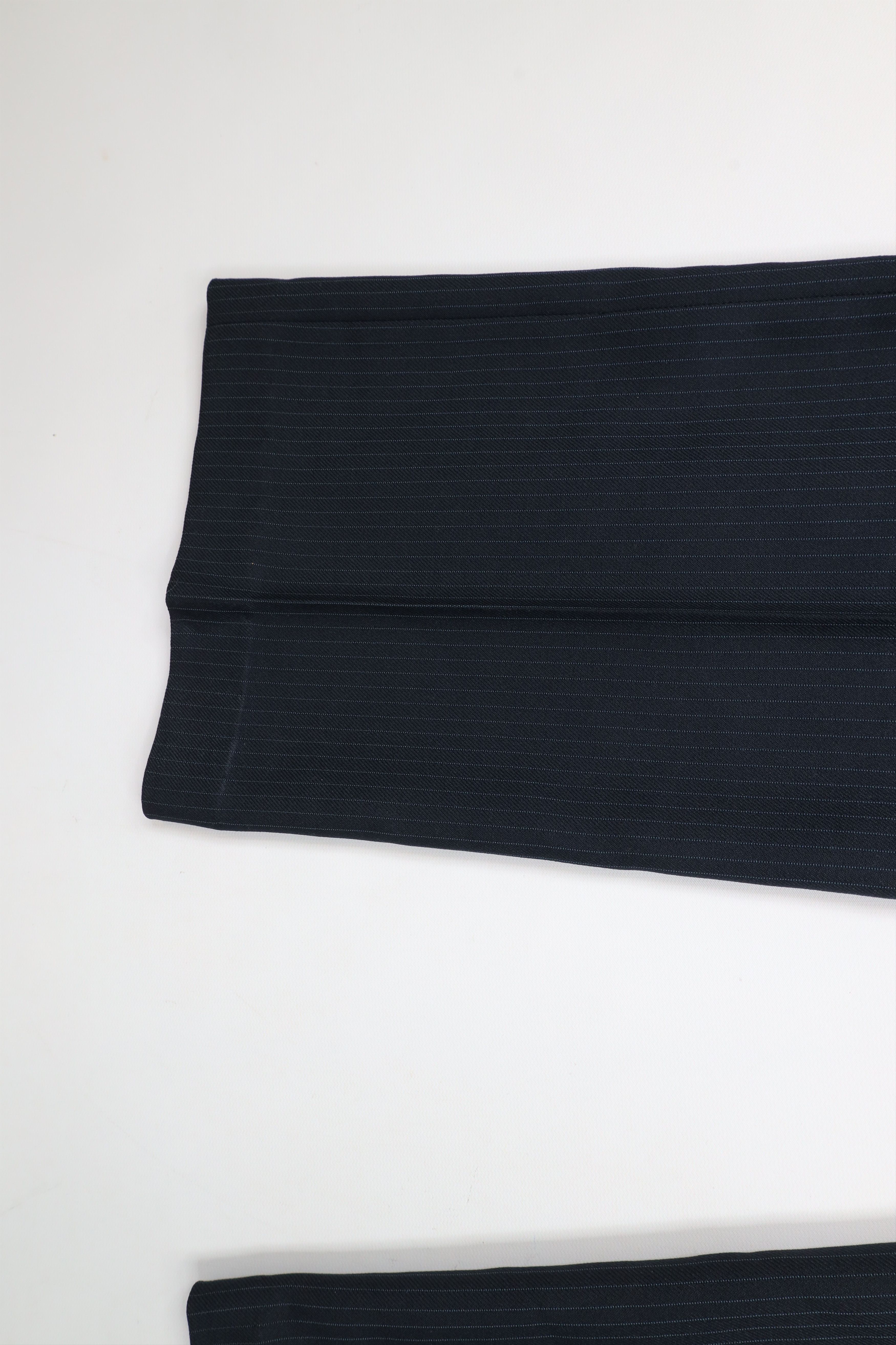 Vintage Vintage 70s Streetwear Knit Flared Wide Leg Chino Pants Navy Size US 34 / EU 50 - 9 Thumbnail