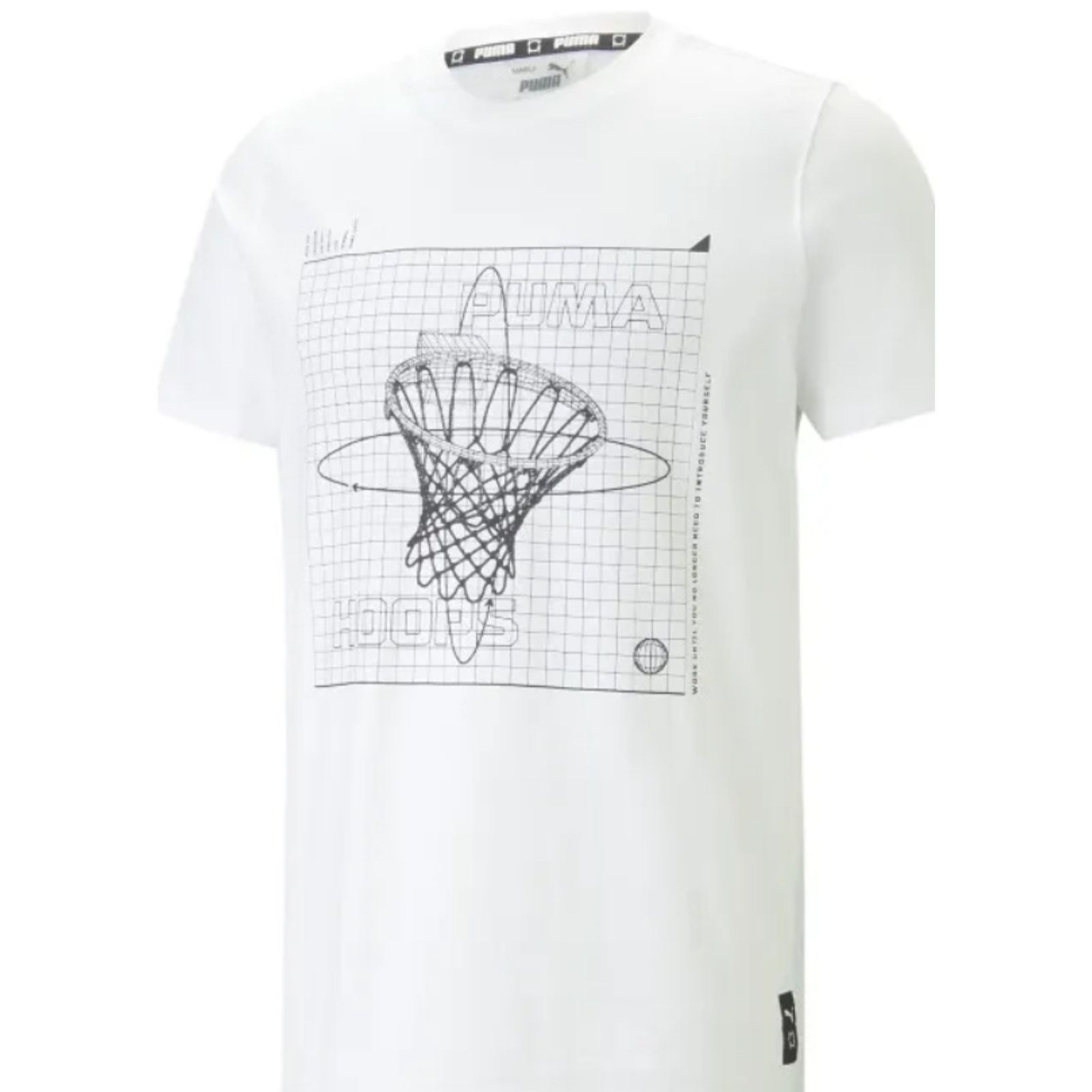 Puma Puma Clear Out 7 Tee Basketball Hoops White 538572-01 $35 LE Size US L / EU 52-54 / 3 - 6 Thumbnail