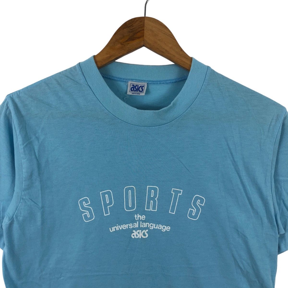 Asics Vintage ASICS JAPAN SPORTS Universal Language Tee Shirt Top Size US M / EU 48-50 / 2 - 2 Thumbnail