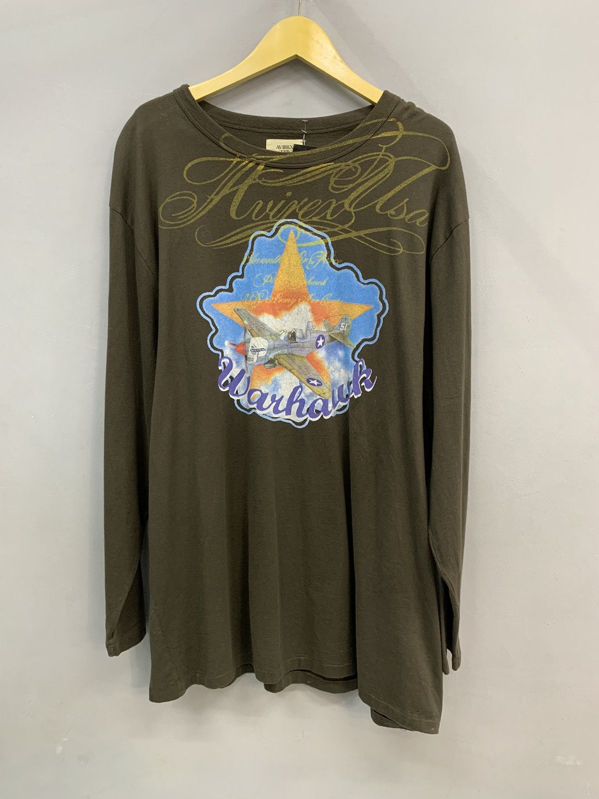 Avirex Avirex Warhawk Longsleeve tee Size US XXL / EU 58 / 5 - 1 Thumbnail