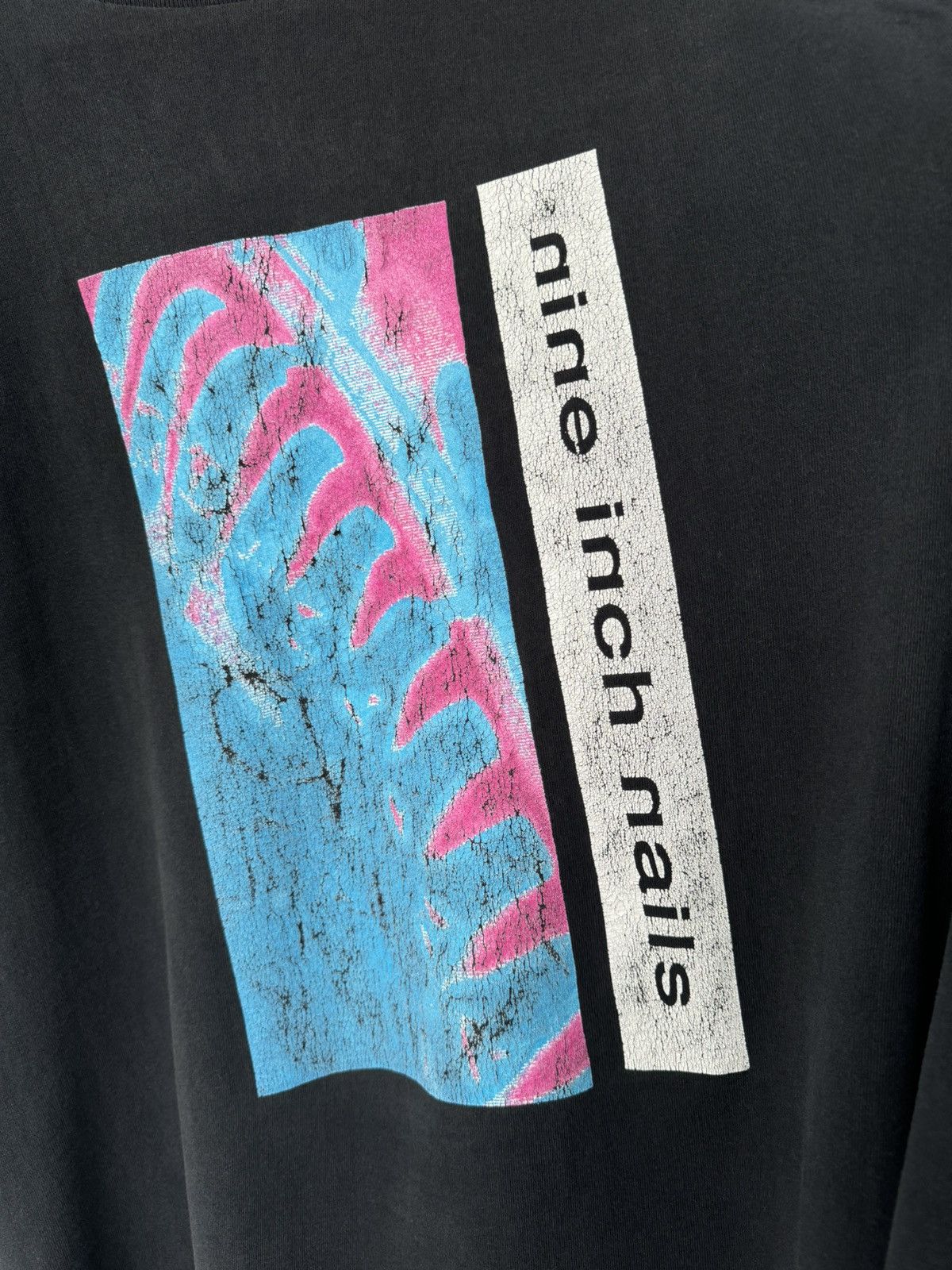 Vintage NINE INCH NAILS 1990 PRETTY HATE MACHINE VINTAGE T SHIRT NIN Size US XL / EU 56 / 4 - 3 Thumbnail