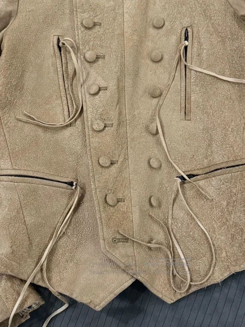 Number (N)ine Number (n)ine Distressed Leather Jacket. Size US M / EU 48-50 / 2 - 6 Thumbnail