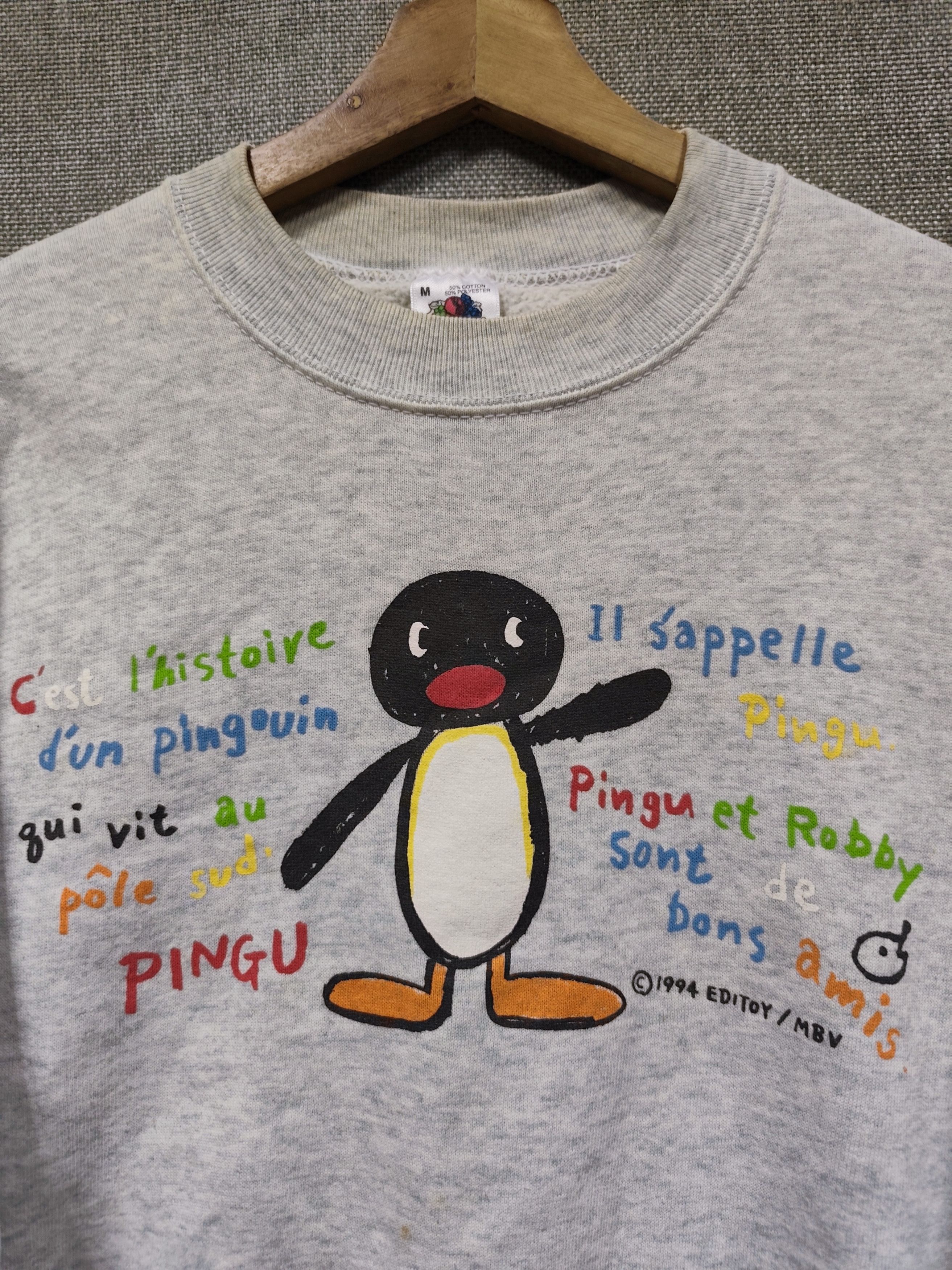 Cartoon Network Vintage 90s pingu crewneck Size US M / EU 48-50 / 2 - 2 Thumbnail