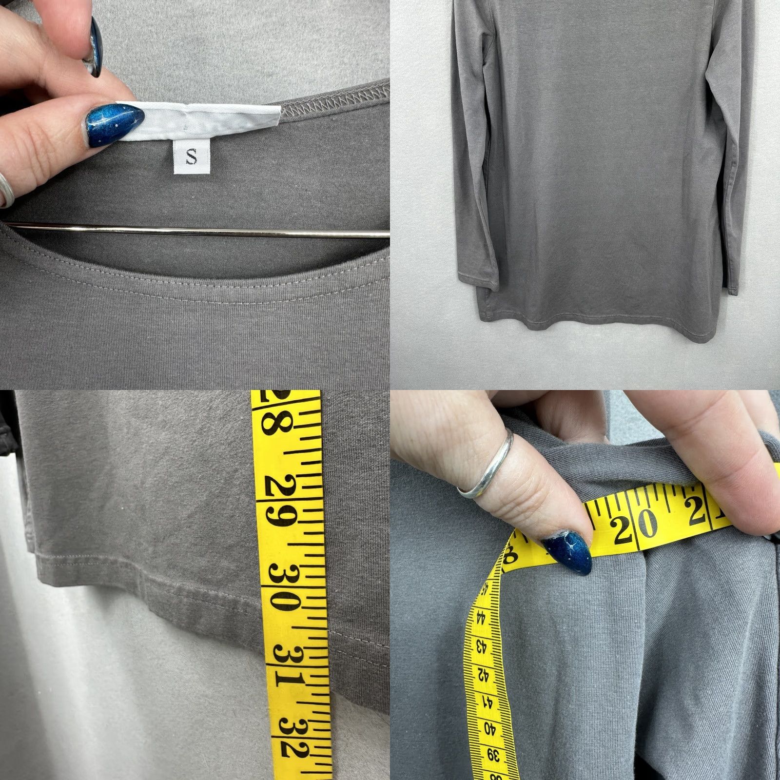 Vintage Bryn Walker Tunic Shirt Womens Small Bamboo Organic Cotton Lagenlook Gray 3/4 Sleeve Bohemian Oversized Knit Relaxed Mens? Womens Size S / US 4 / IT 40 - 8 Thumbnail