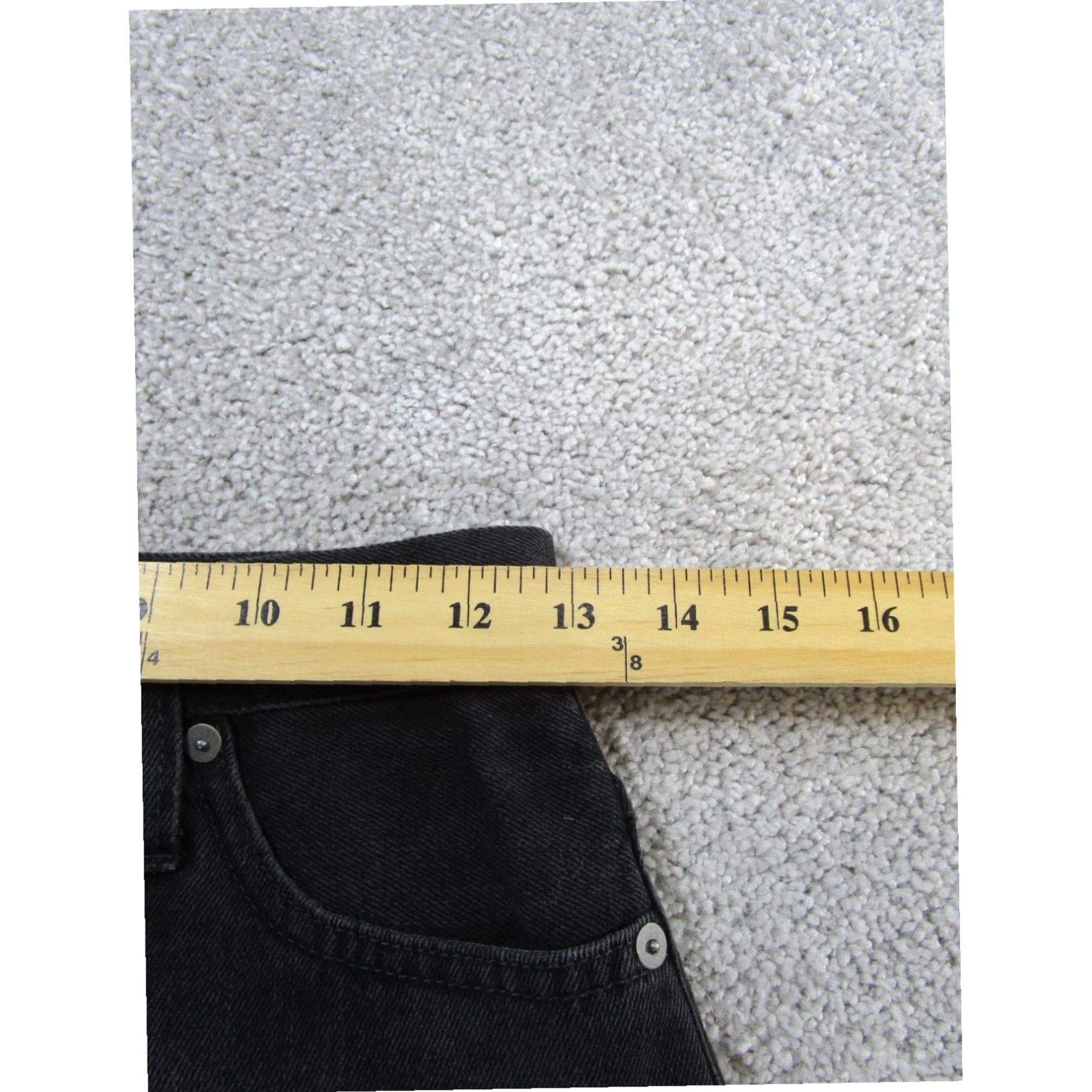 Madewell Madewell Women's Skirt 23 Rigid Denim A Line Faded Black Zip Front Size 40" / US 18 - 4 Thumbnail