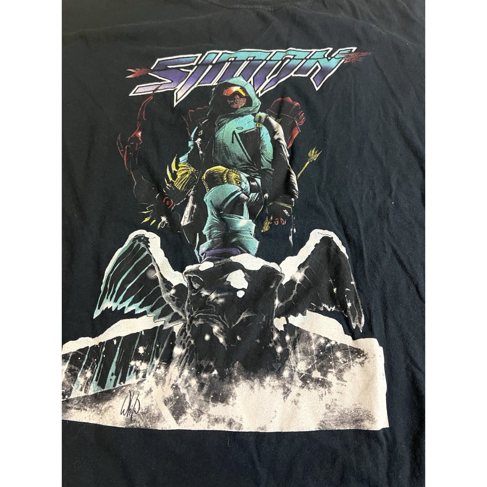 Gildan Gildan Shirt Graphic Tee Black Short Sleeve Mens Large L Crew Neck Cotton Vintage: No (Oops) Size US L / EU 52-54 / 3 - 3 Thumbnail