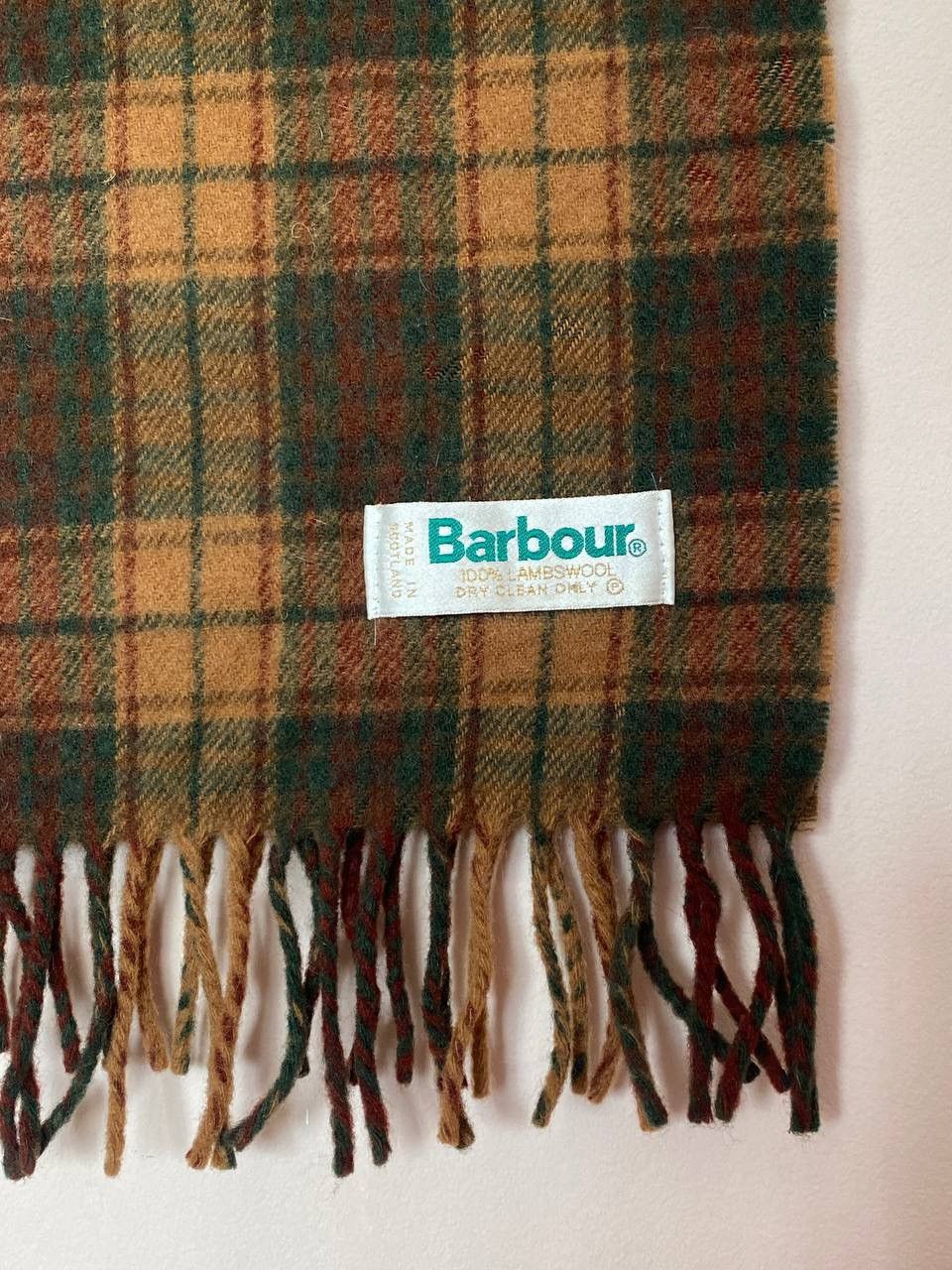 Barbour Vintage Barbour Scarf 90s Street Wear Y2K Casual Kanye Style Size ONE SIZE - 2 Thumbnail