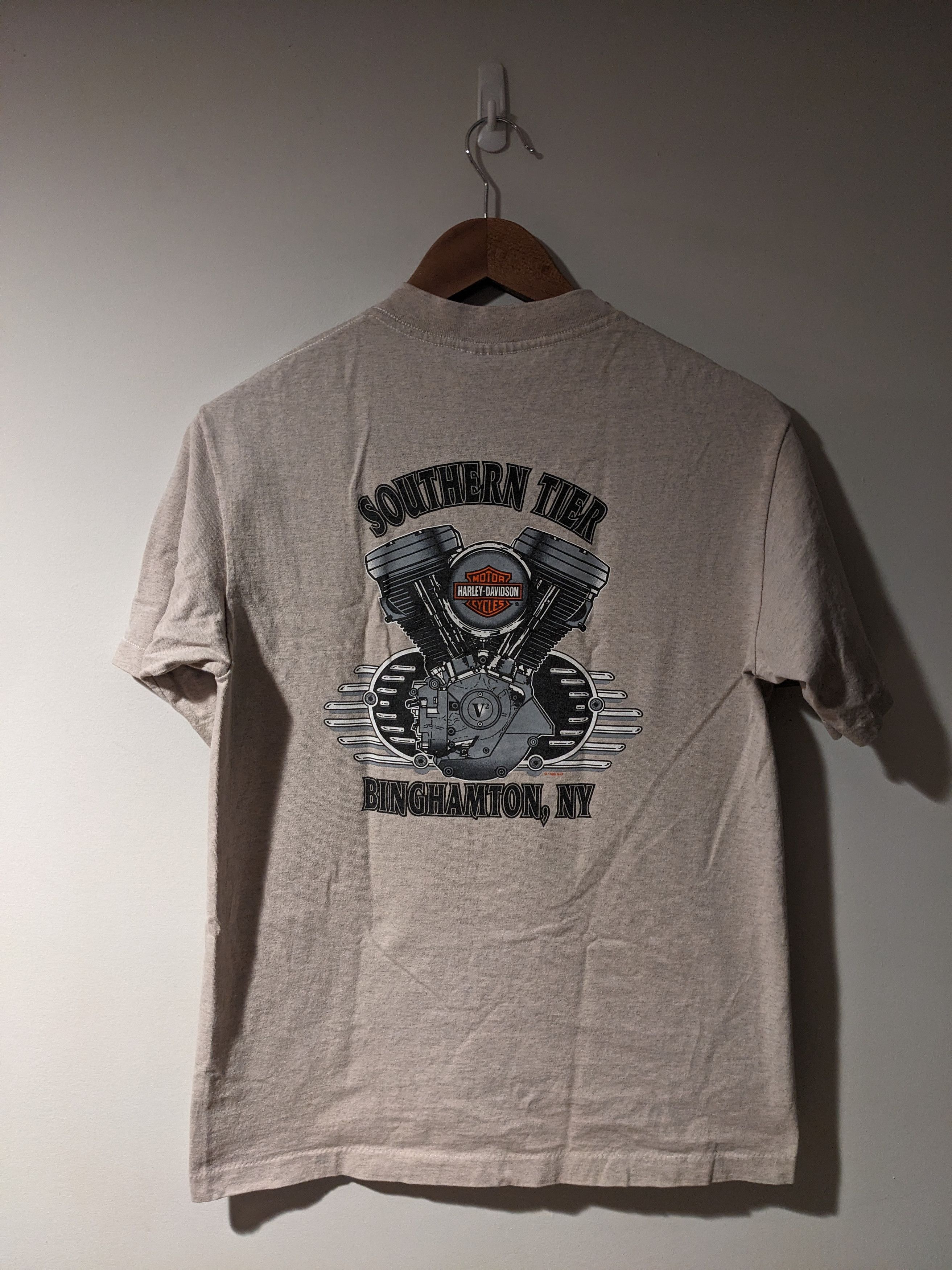 Harley Davidson × Vintage Vintage 1996 Harley Davidson Eagle Wolf Animal T-Shirt Size US M / EU 48-50 / 2 - 5 Thumbnail