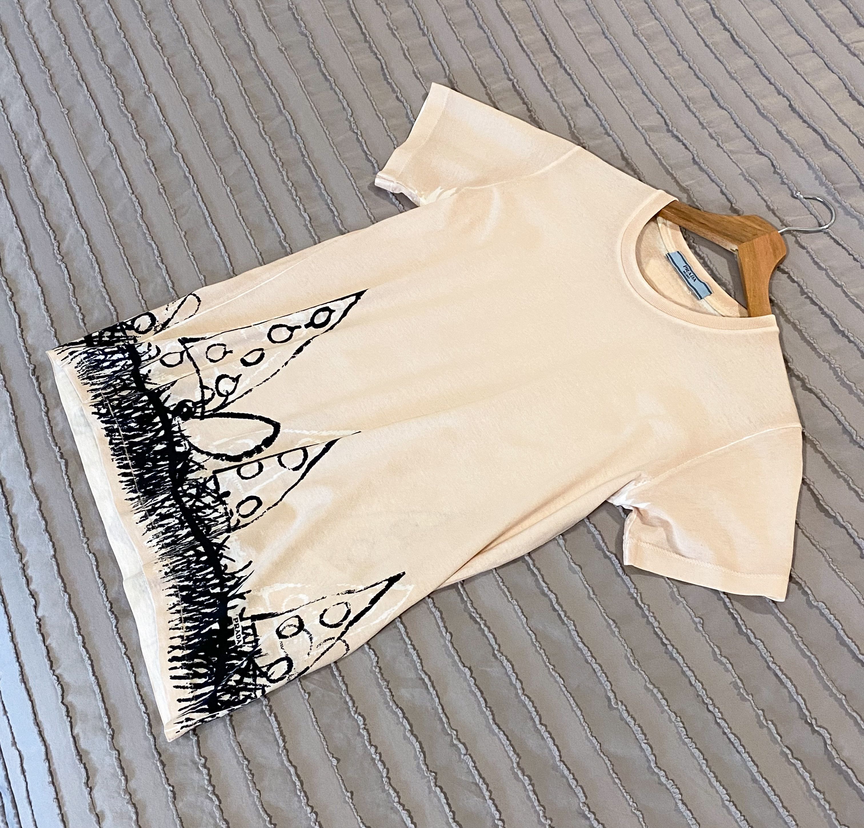 Prada Prada Milano Tie Dye Print Logo Tee / T Shirt Size S / US 4 / IT 40 - 8 Thumbnail